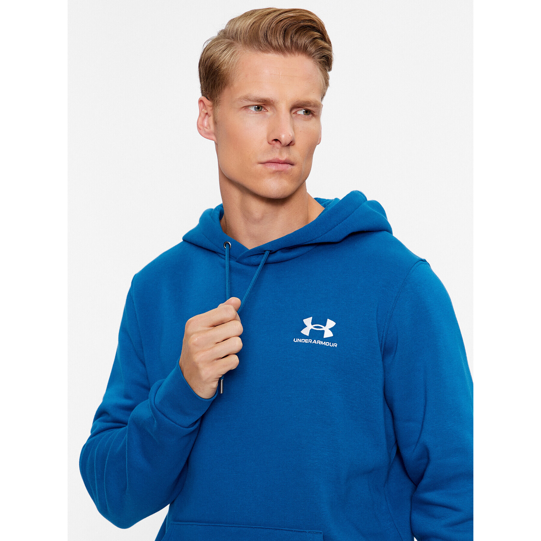 Under Armour Mikina Ua Essential Fleece Hoodie 1373880 Modrá Loose Fit - Pepit.sk