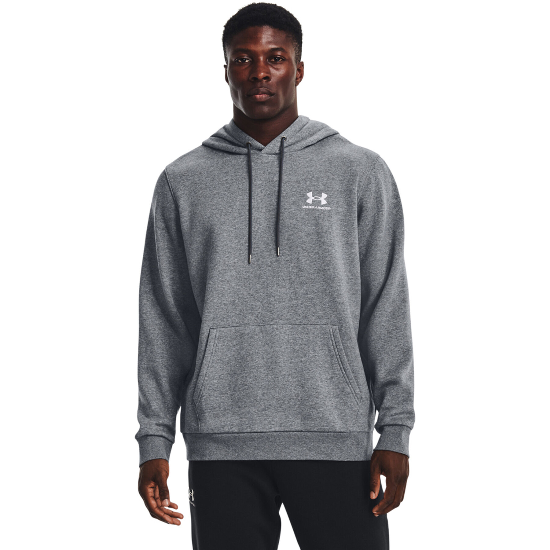 Under Armour Mikina UA Essential Fleece Hoodie 1373880 Sivá Regular Fit - Pepit.sk