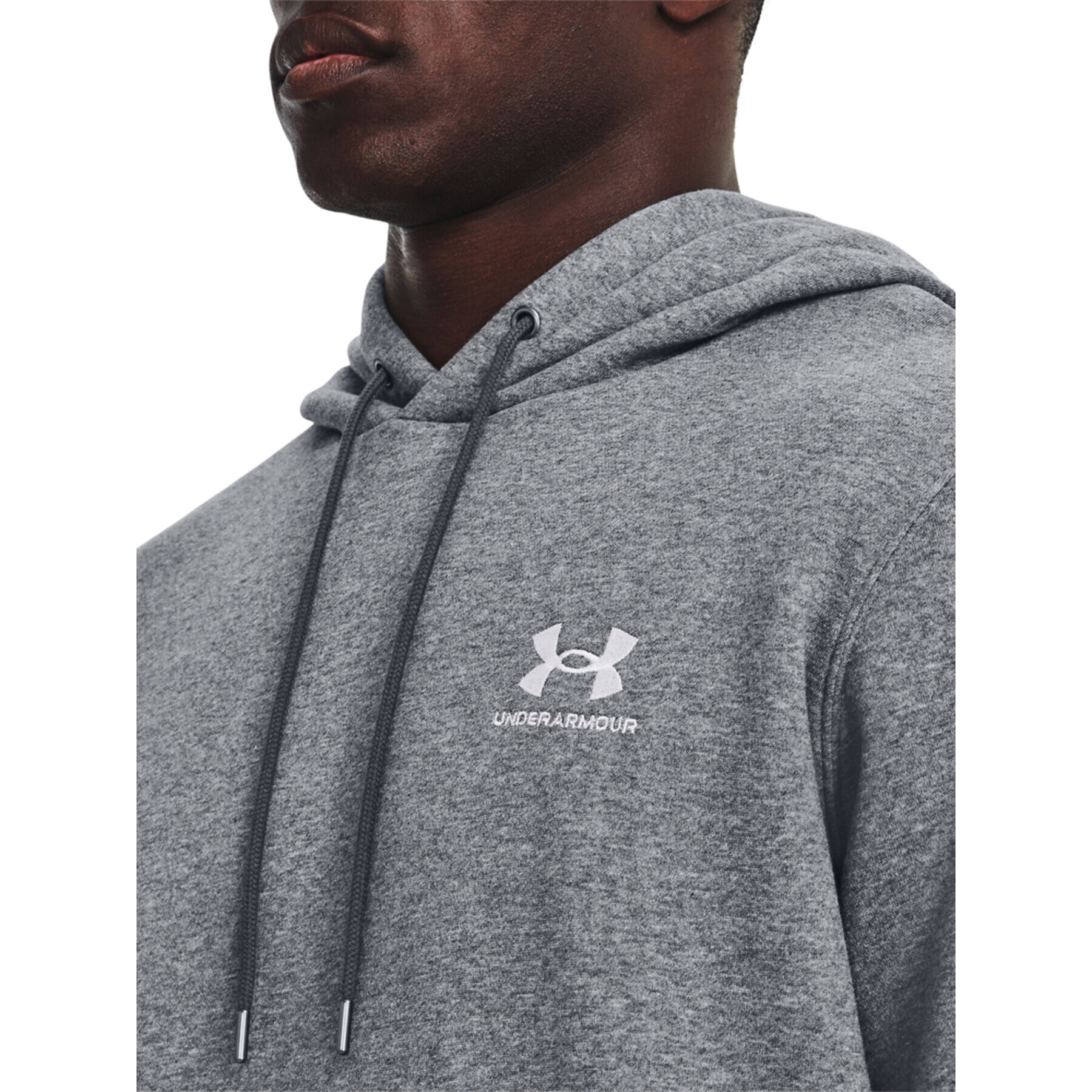 Under Armour Mikina UA Essential Fleece Hoodie 1373880 Sivá Regular Fit - Pepit.sk