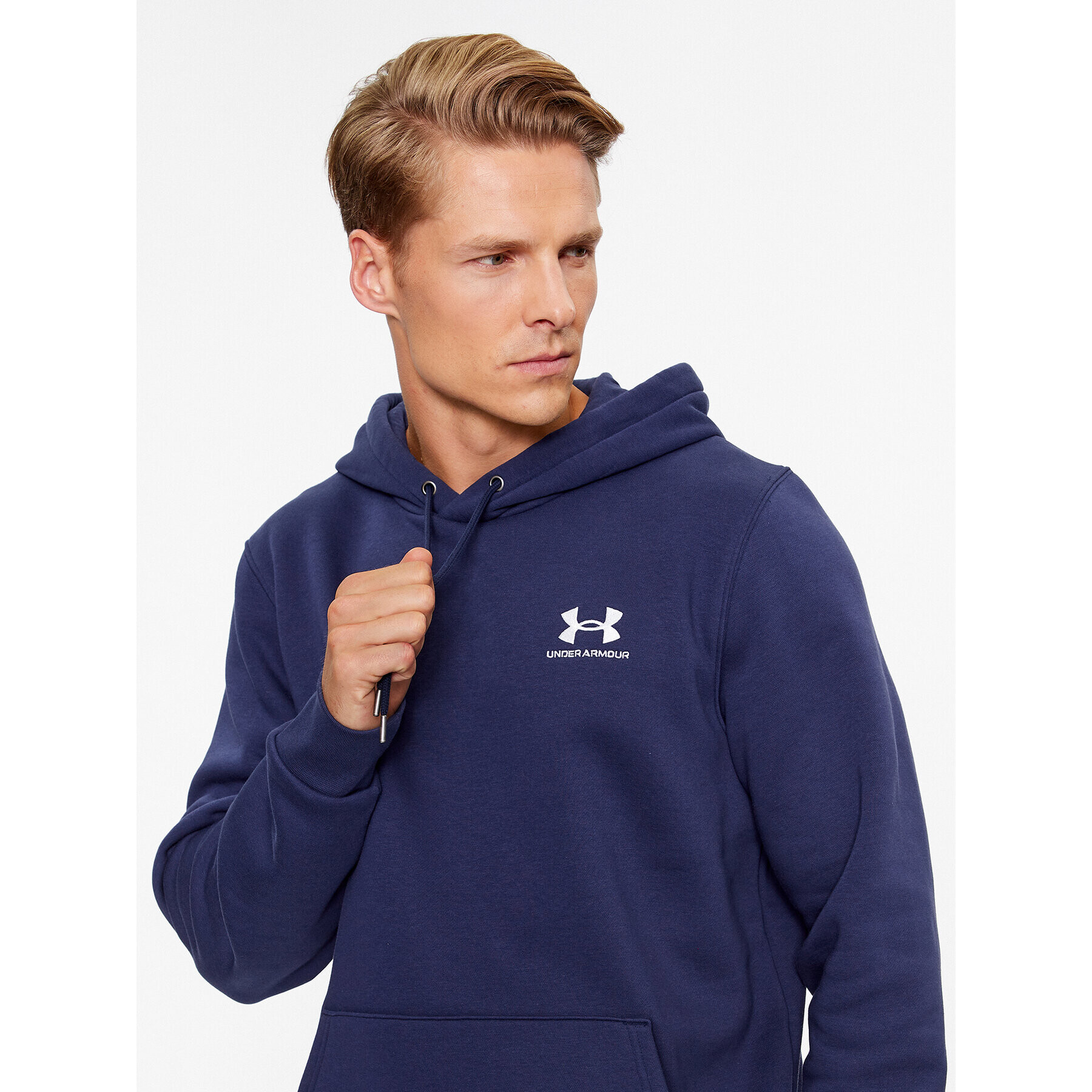 Under Armour Mikina Ua Essential Fleece Hoodie 1373880 Tmavomodrá Loose Fit - Pepit.sk