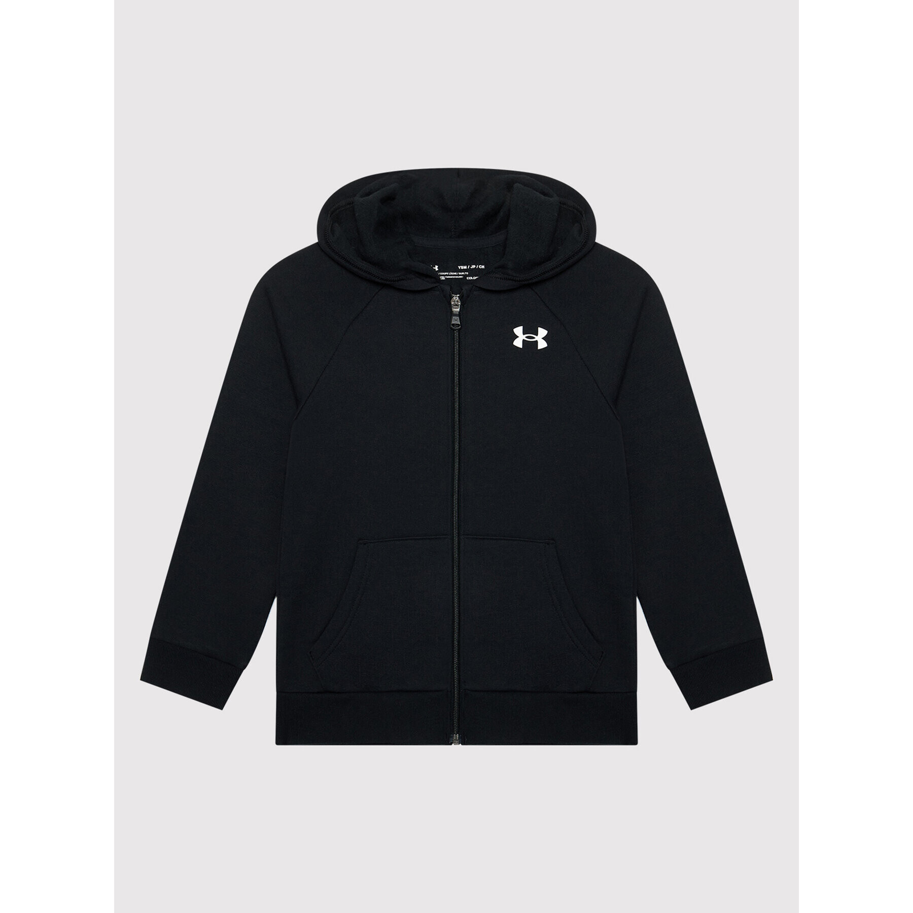 Under Armour Mikina Ua Rival Cotton Full Zip 1357613 Čierna Loose Fit - Pepit.sk