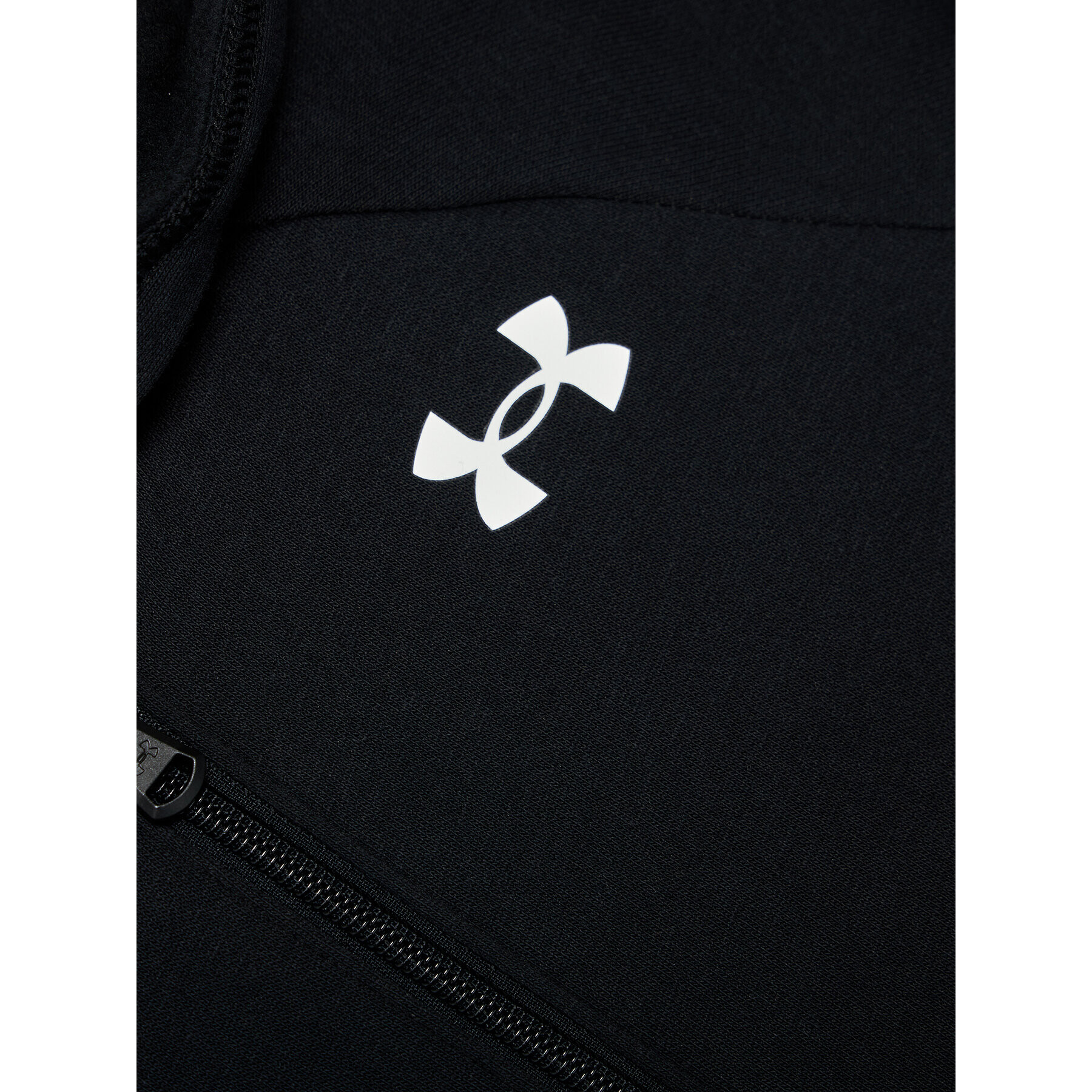 Under Armour Mikina Ua Rival Cotton Full Zip 1357613 Čierna Loose Fit - Pepit.sk