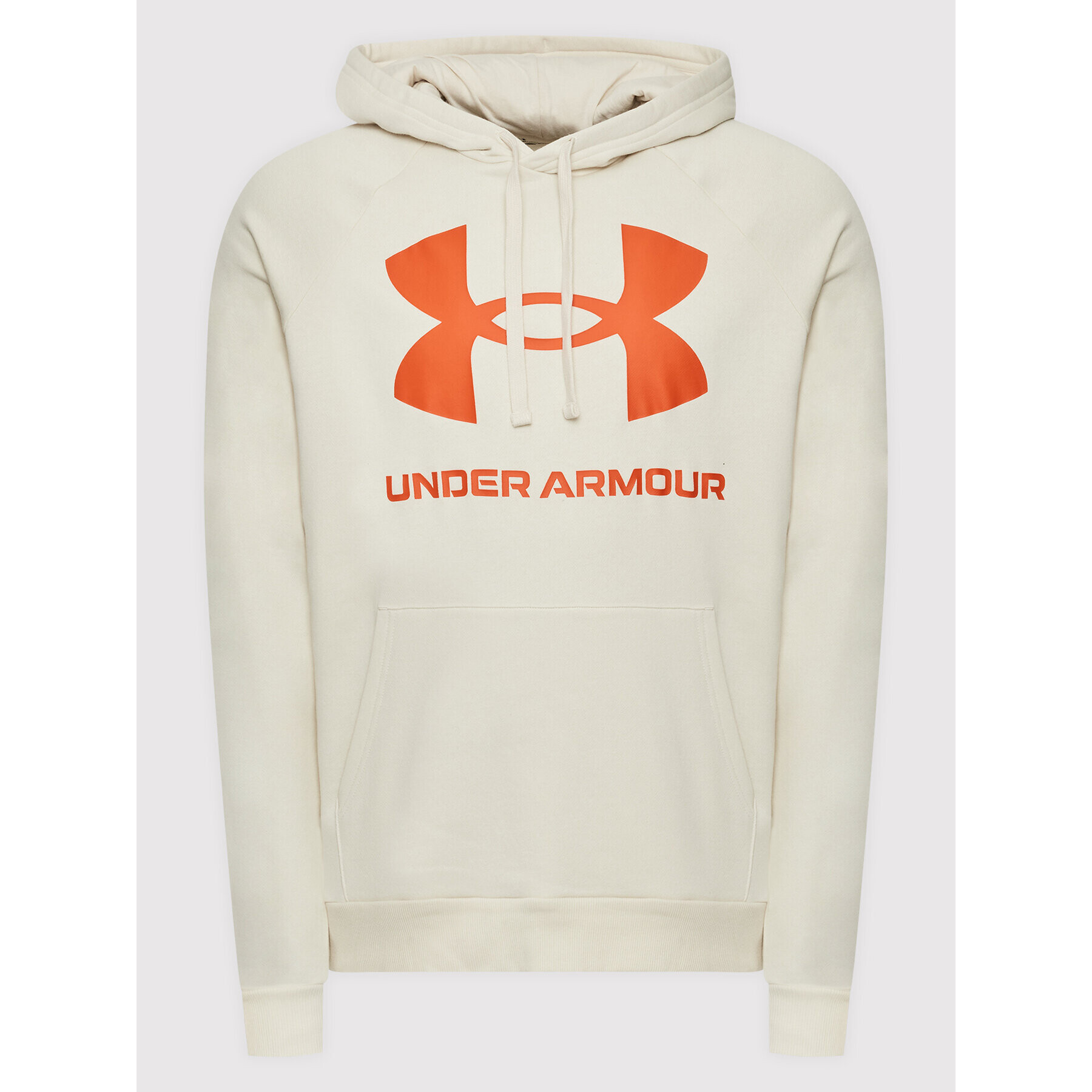 Under Armour Mikina Ua Rival Fleece Big Logo 1357093 Béžová Loose Fit - Pepit.sk