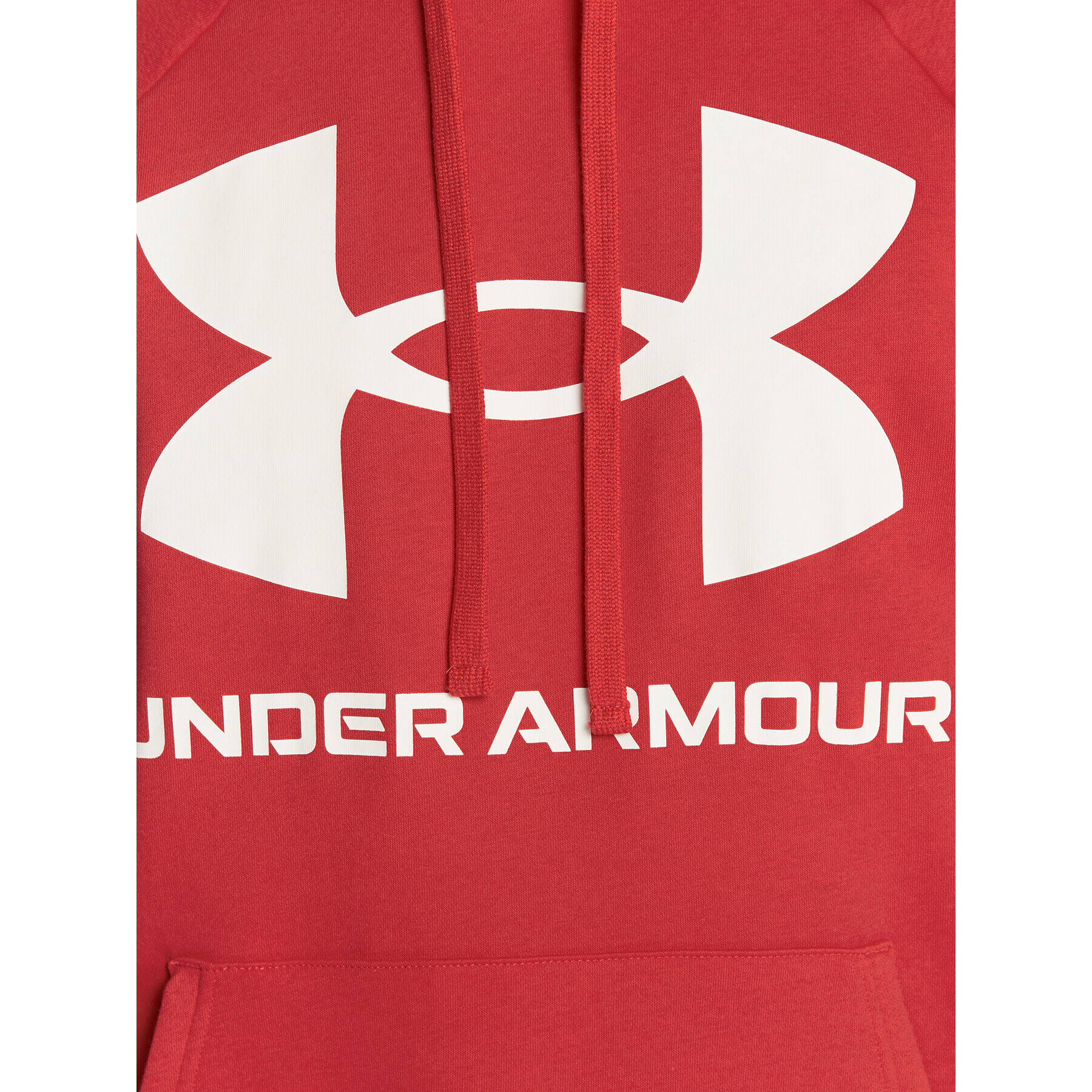 Under Armour Mikina Ua Rival Fleece Big Logo 1357093 Červená Loose Fit - Pepit.sk