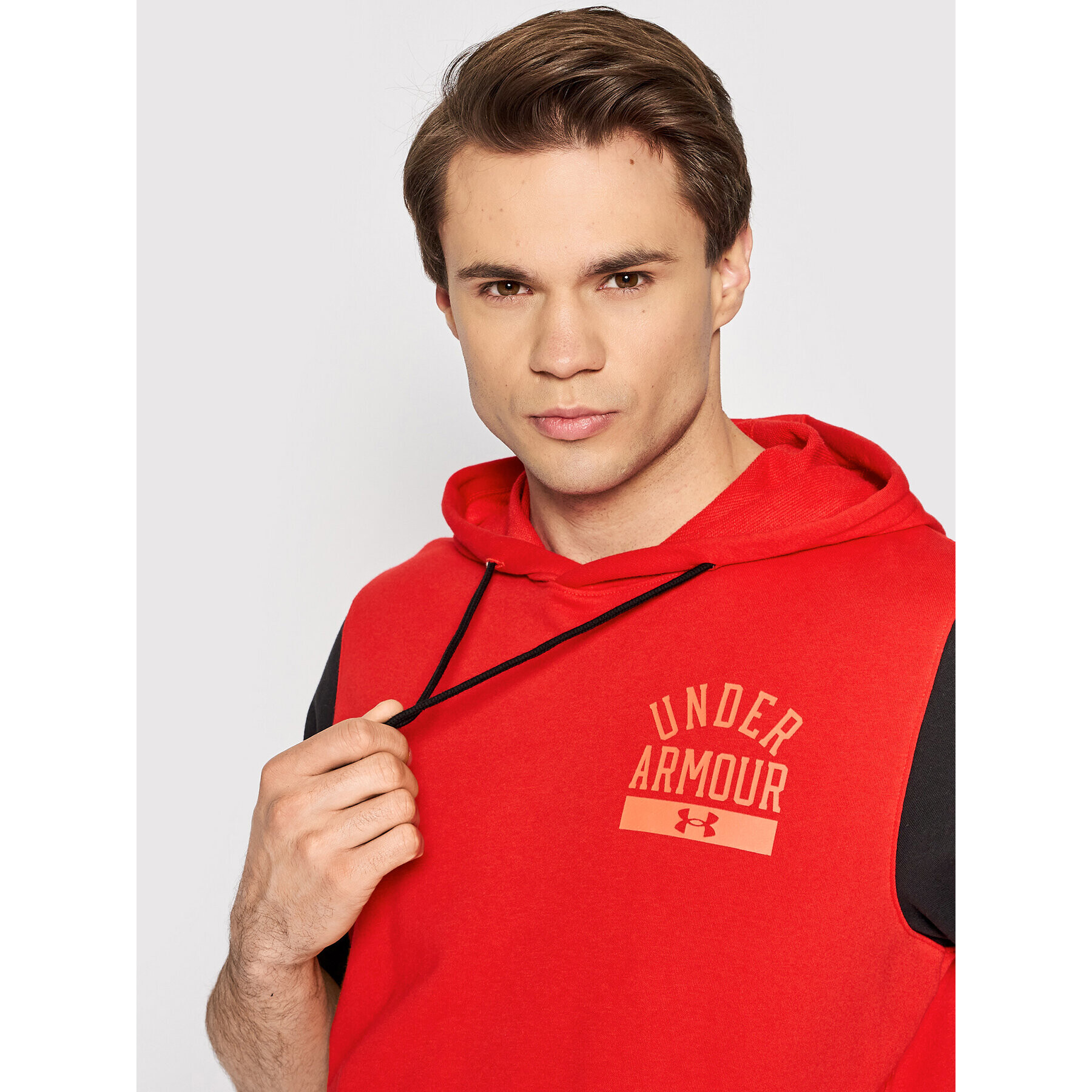 Under Armour Mikina Ua Rival Fleece Big Logo 1370398 Červená Regular Fit - Pepit.sk