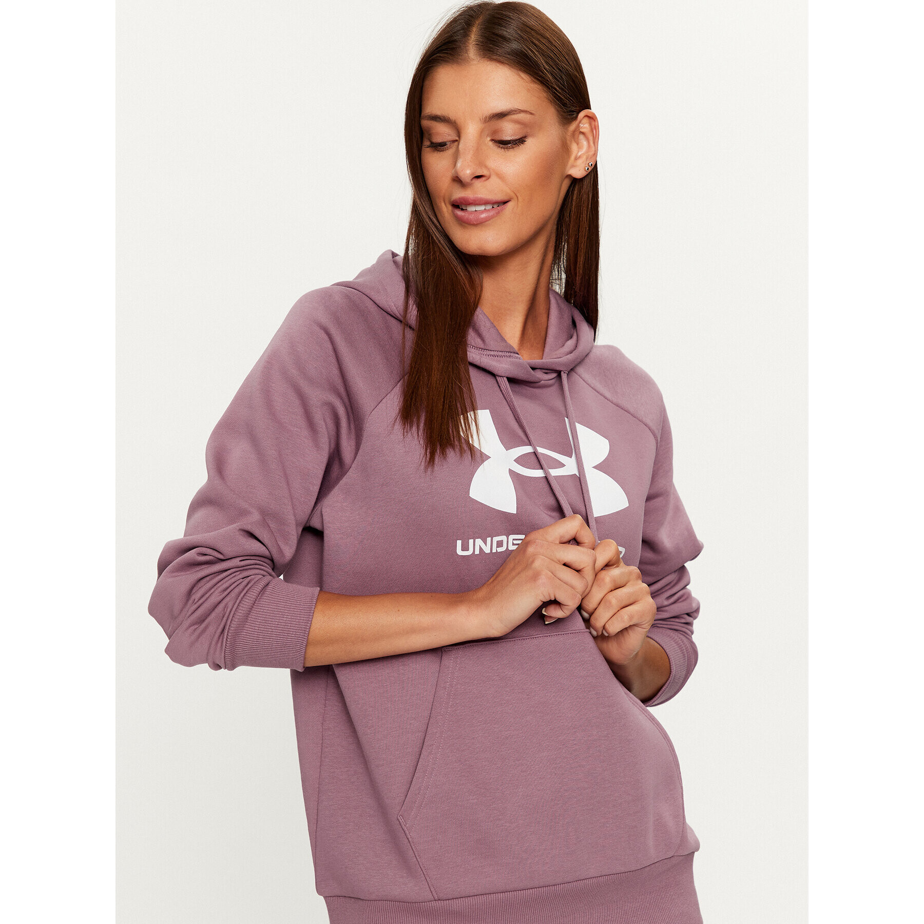 Under Armour Mikina Ua Rival Fleece Big Logo Hdy 1379501 Fialová Loose Fit - Pepit.sk