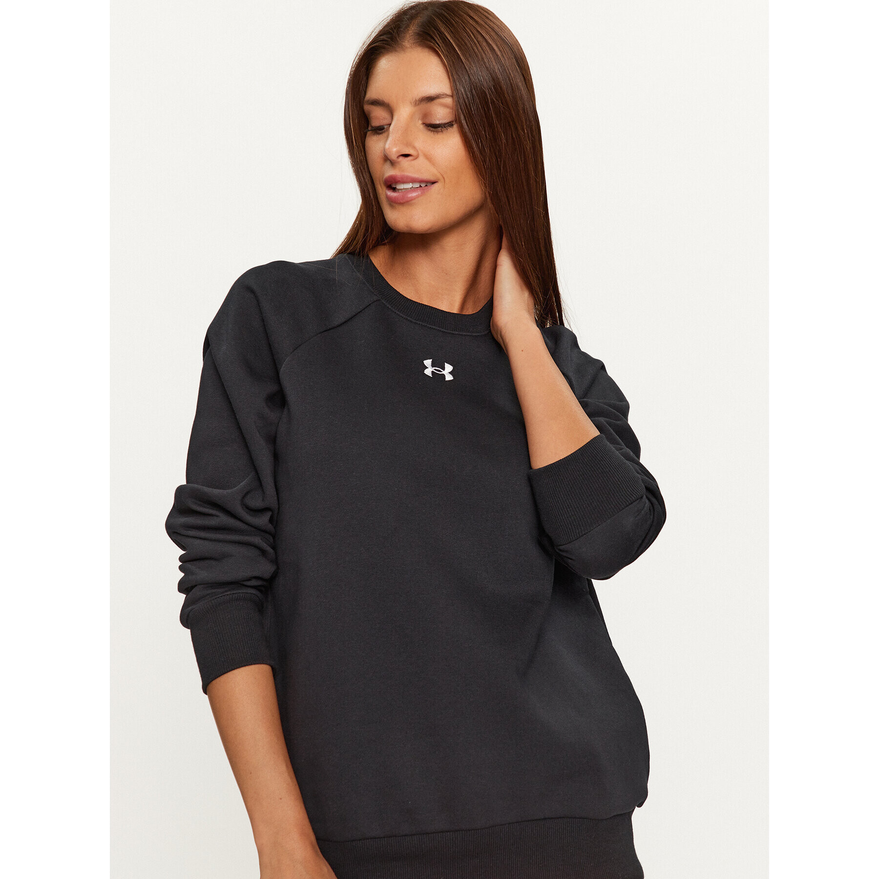 Under Armour Mikina Ua Rival Fleece Crew 1379508 Čierna Loose Fit - Pepit.sk