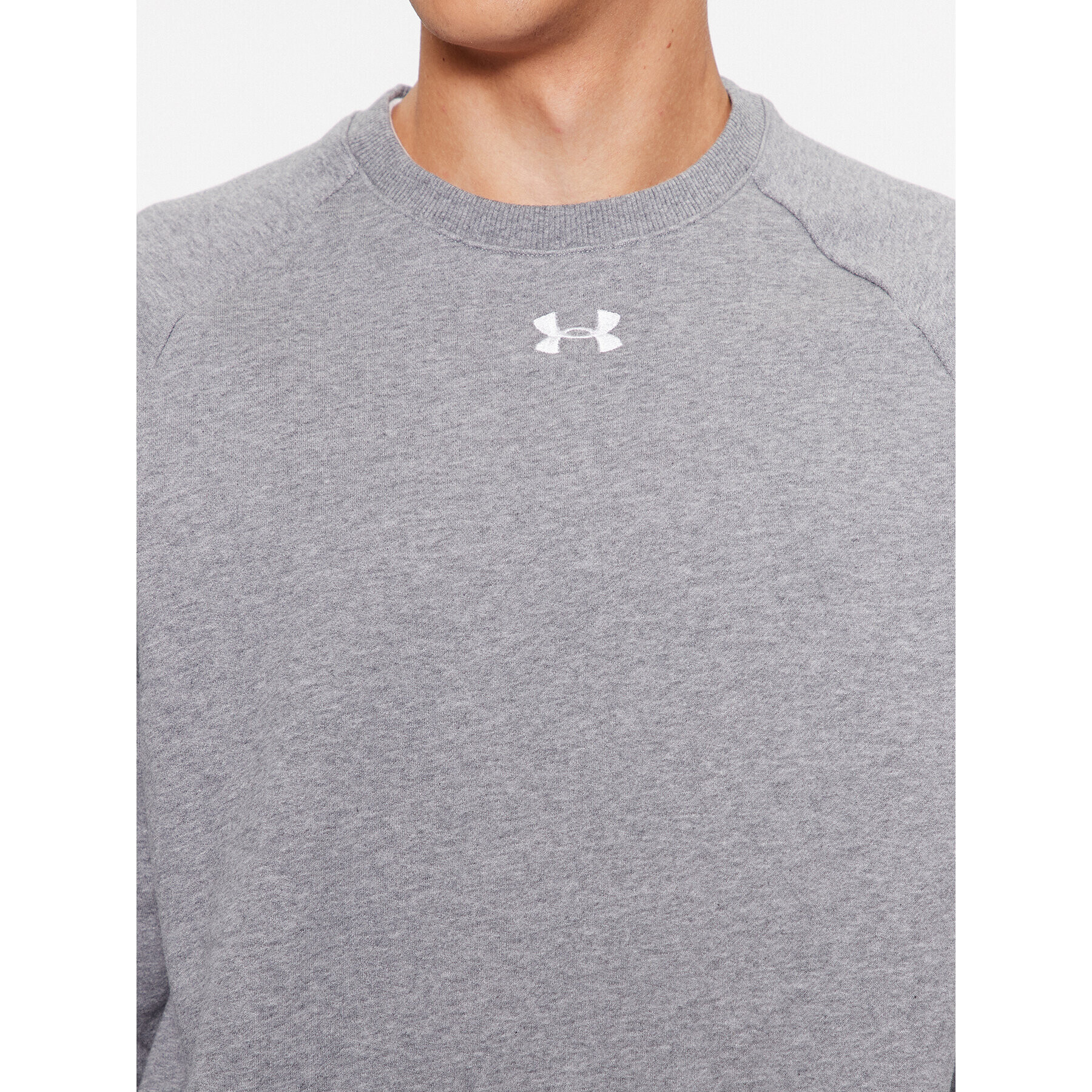 Under Armour Mikina Ua Rival Fleece Crew 1379755 Sivá Loose Fit - Pepit.sk