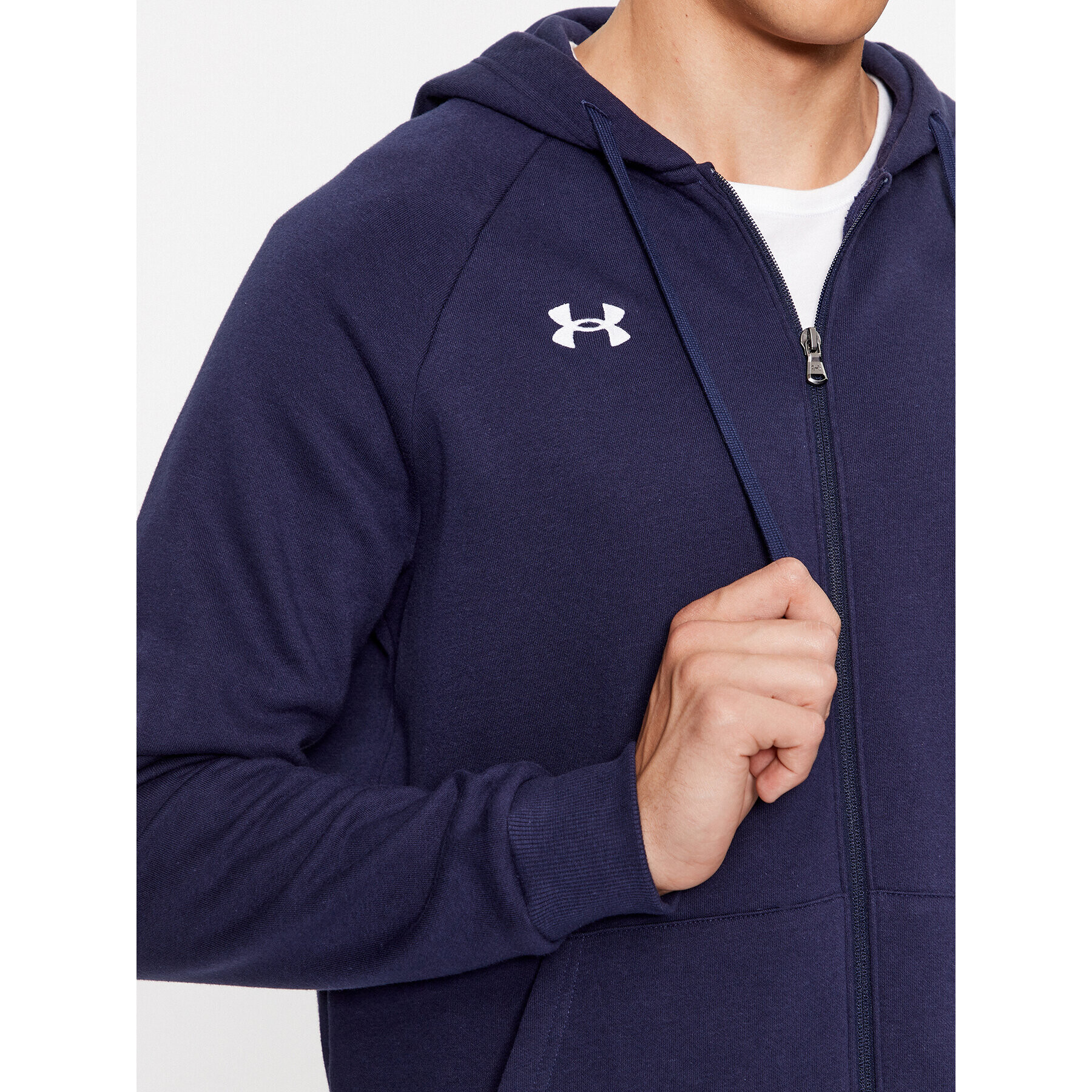 Under Armour Mikina Ua Rival Fleece Fz Hoodie 1379767 Tmavomodrá Loose Fit - Pepit.sk