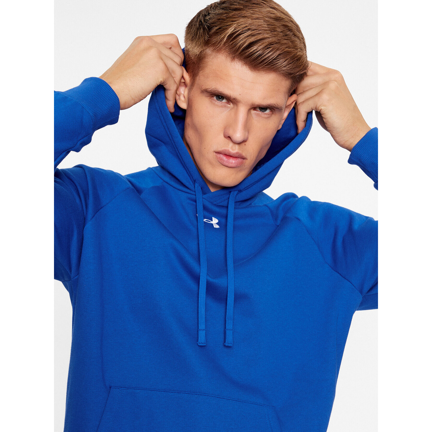 Under Armour Mikina Ua Rival Fleece Hoodie 1379757 Modrá Loose Fit - Pepit.sk