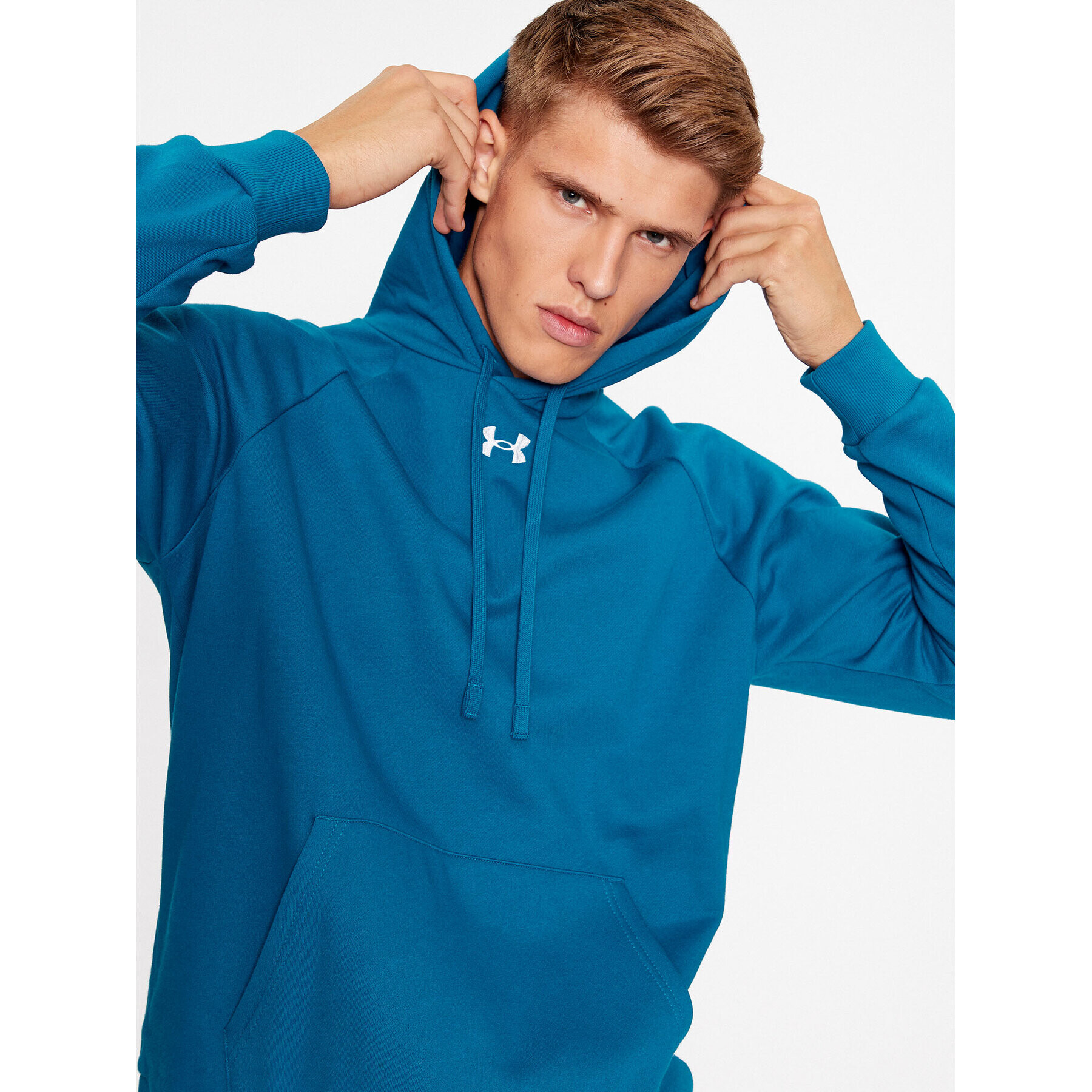 Under Armour Mikina Ua Rival Fleece Hoodie 1379757 Modrá Loose Fit - Pepit.sk