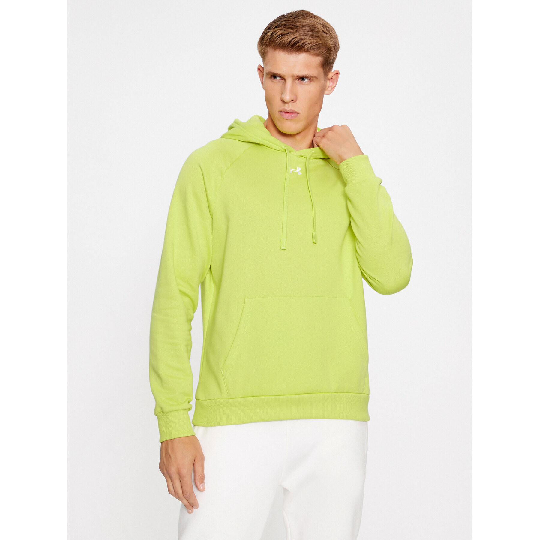 Under Armour Mikina Ua Rival Fleece Hoodie 1379757 Žltá Loose Fit - Pepit.sk