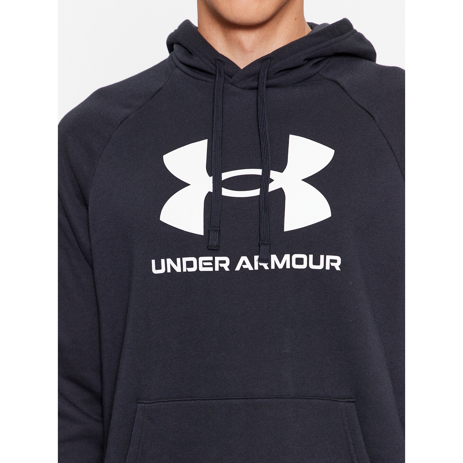 Under Armour Mikina Ua Rival Fleece Logo Hd 1379758 Čierna Loose Fit - Pepit.sk