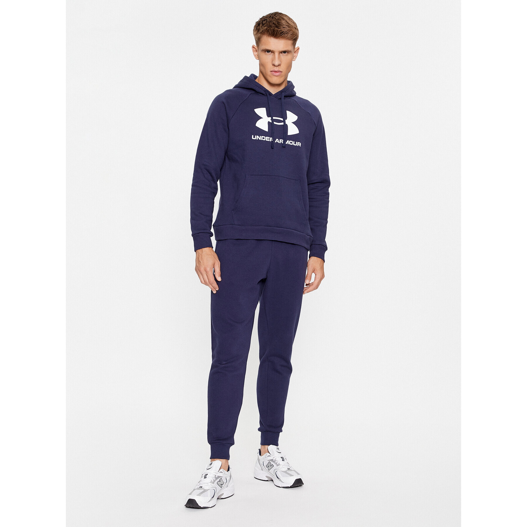 Under Armour Mikina Ua Rival Fleece Logo Hd 1379758 Tmavomodrá Loose Fit - Pepit.sk