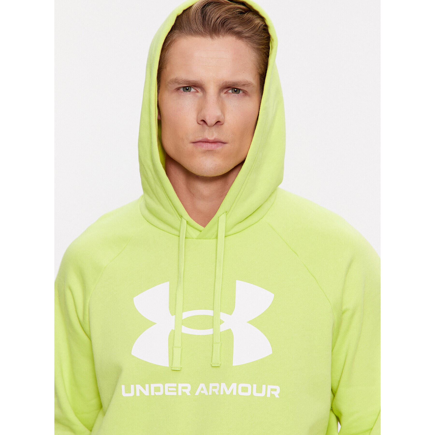 Under Armour Mikina Ua Rival Fleece Logo Hd 1379758 Žltá Loose Fit - Pepit.sk