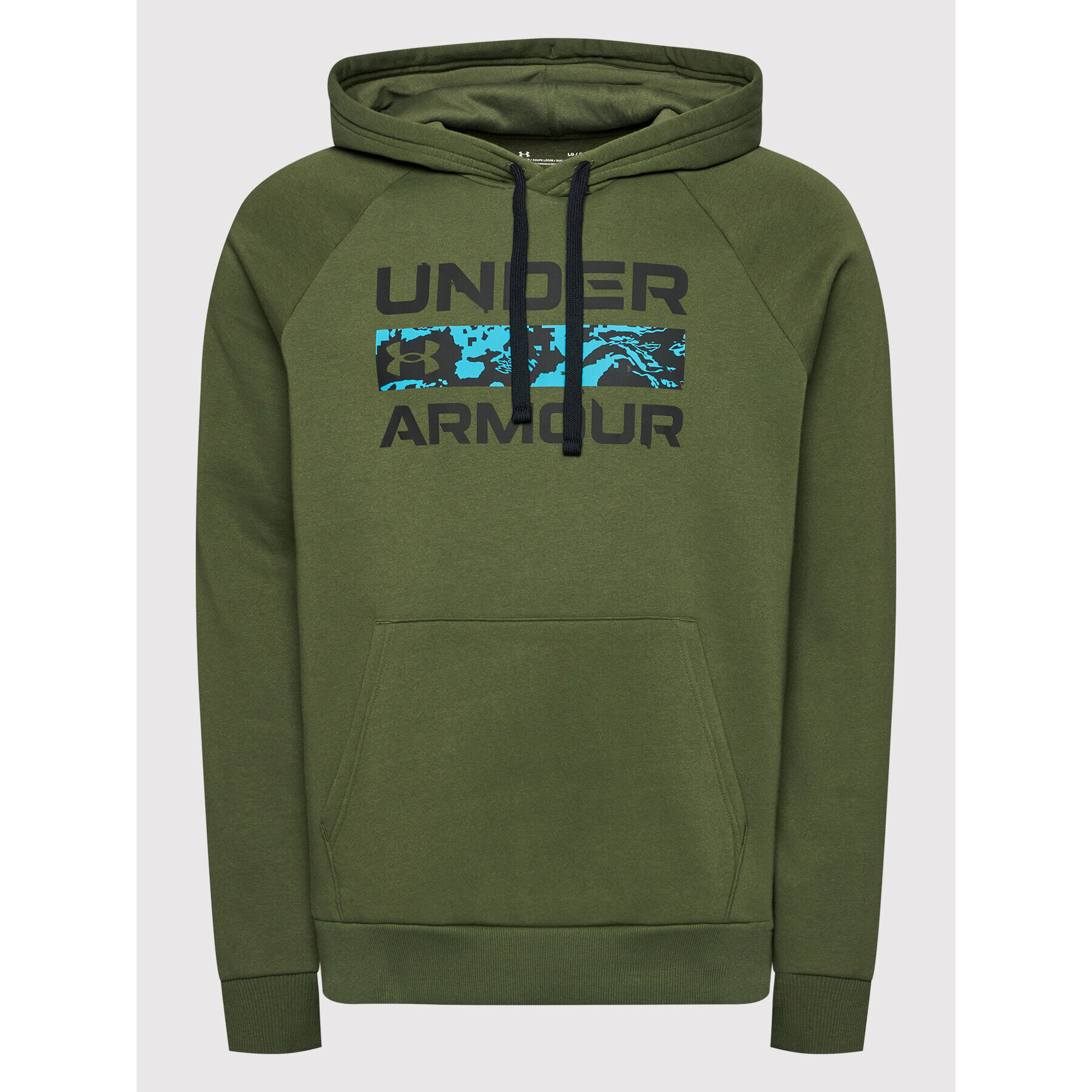 Under Armour Mikina Ua Rival Signature 1366363 Zelená Relaxed Fit - Pepit.sk