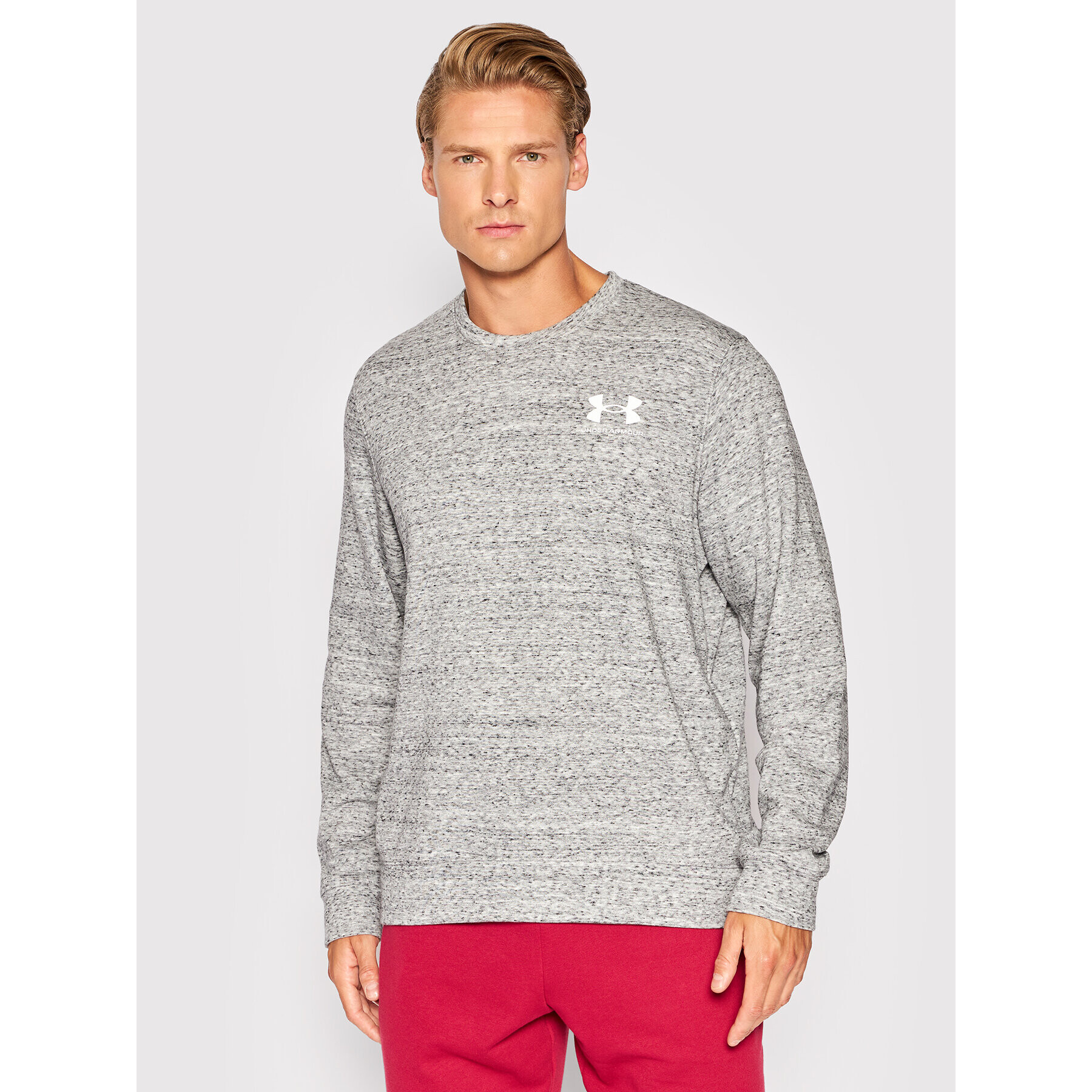 Under Armour Mikina Ua Rival Terry 1370404 Sivá Relaxed Fit - Pepit.sk