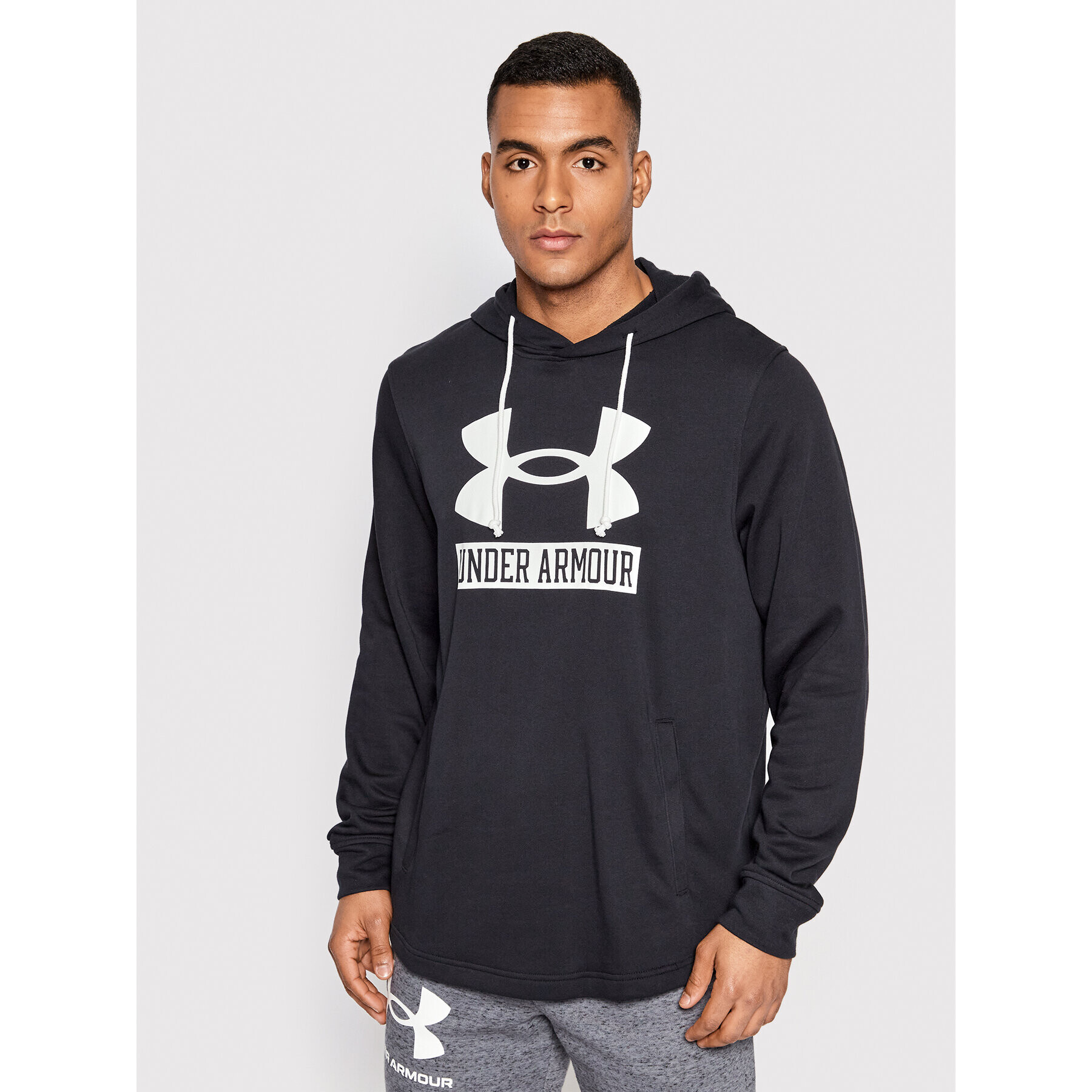 Under Armour Mikina Ua Rival Terry Logo 1370390 Čierna Loose Fit - Pepit.sk