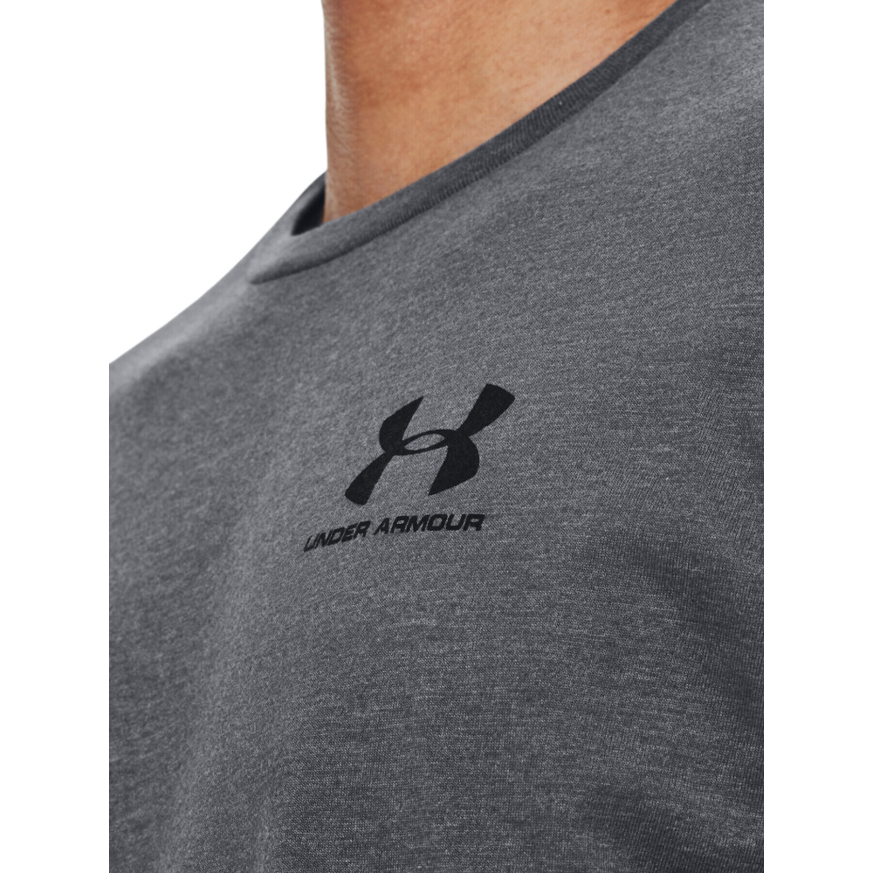 Under Armour Mikina UA SPORTSTYLE LEFT CHEST LS 1329585 Sivá Regular Fit - Pepit.sk