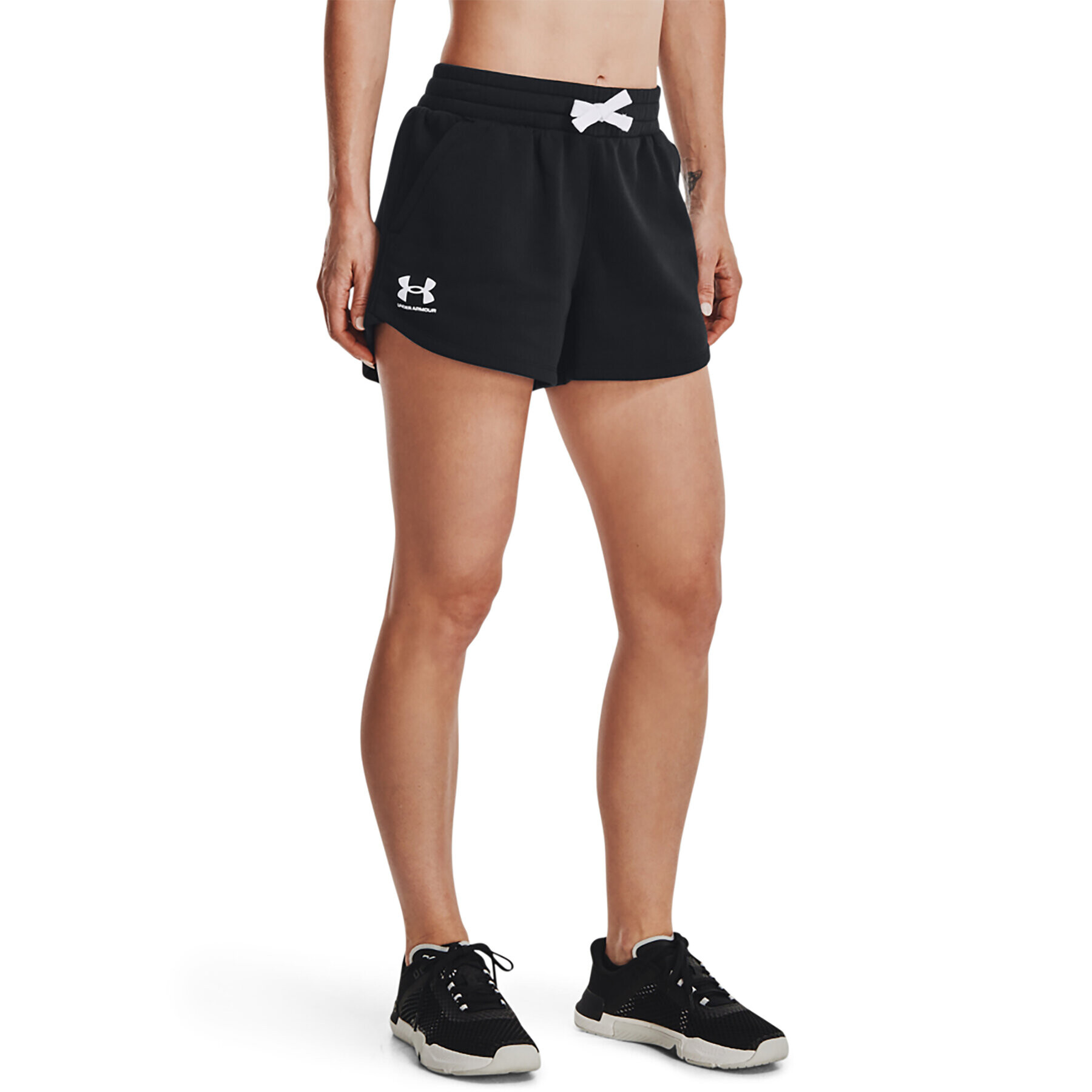 Under Armour Športové kraťasy Rival Fleece Short 1376257 Čierna Regular Fit - Pepit.sk