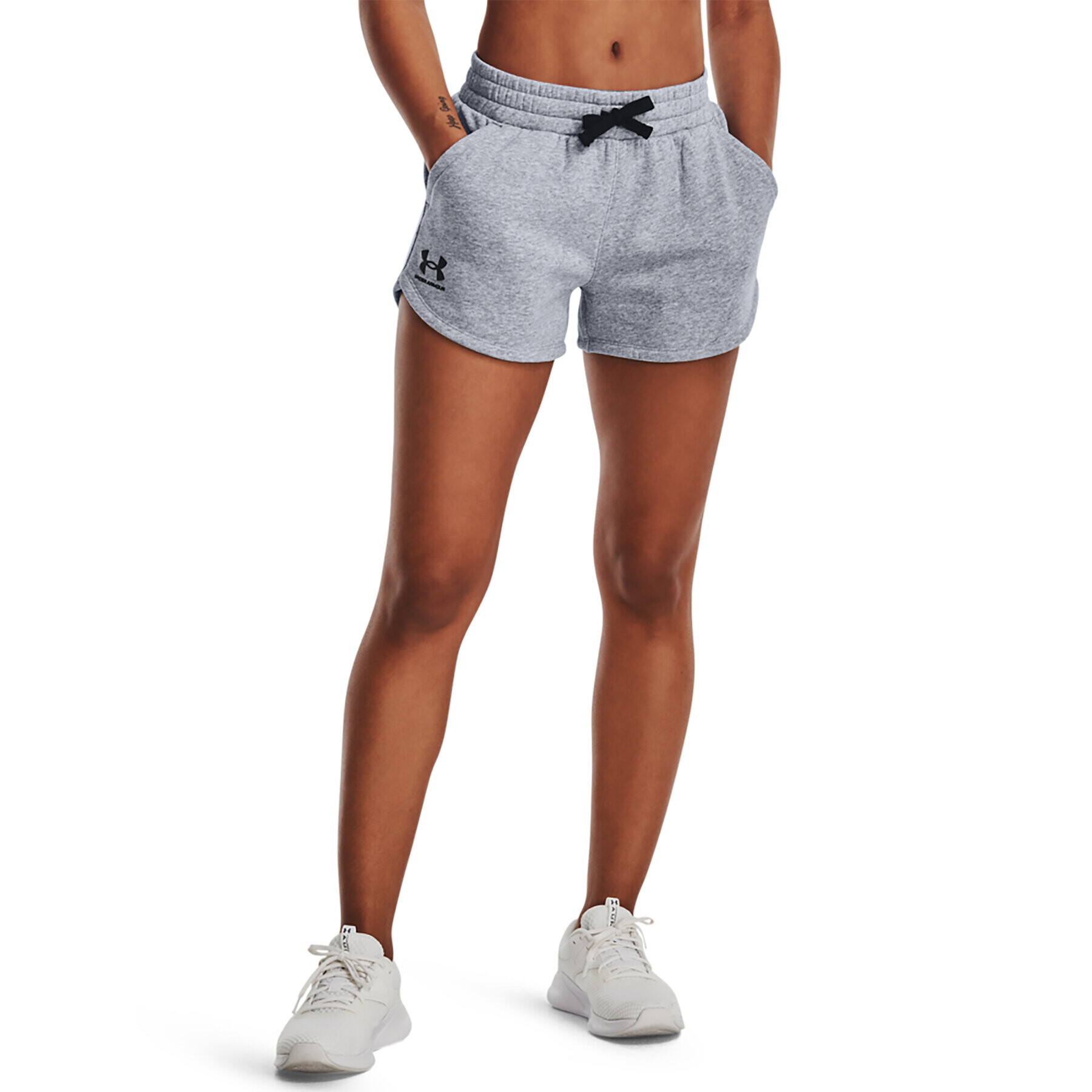 Under Armour Športové kraťasy Rival Fleece Short 1376257 Sivá Regular Fit - Pepit.sk