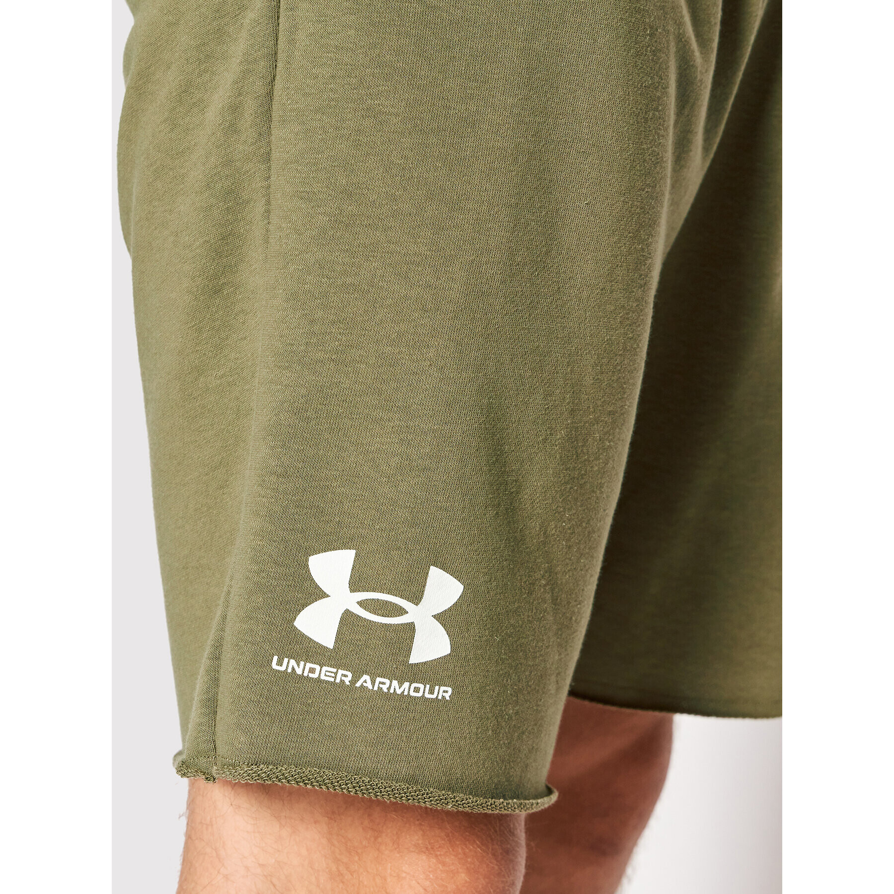 Under Armour Športové kraťasy Rival Terry 1361631 Zelená Regular Fit - Pepit.sk