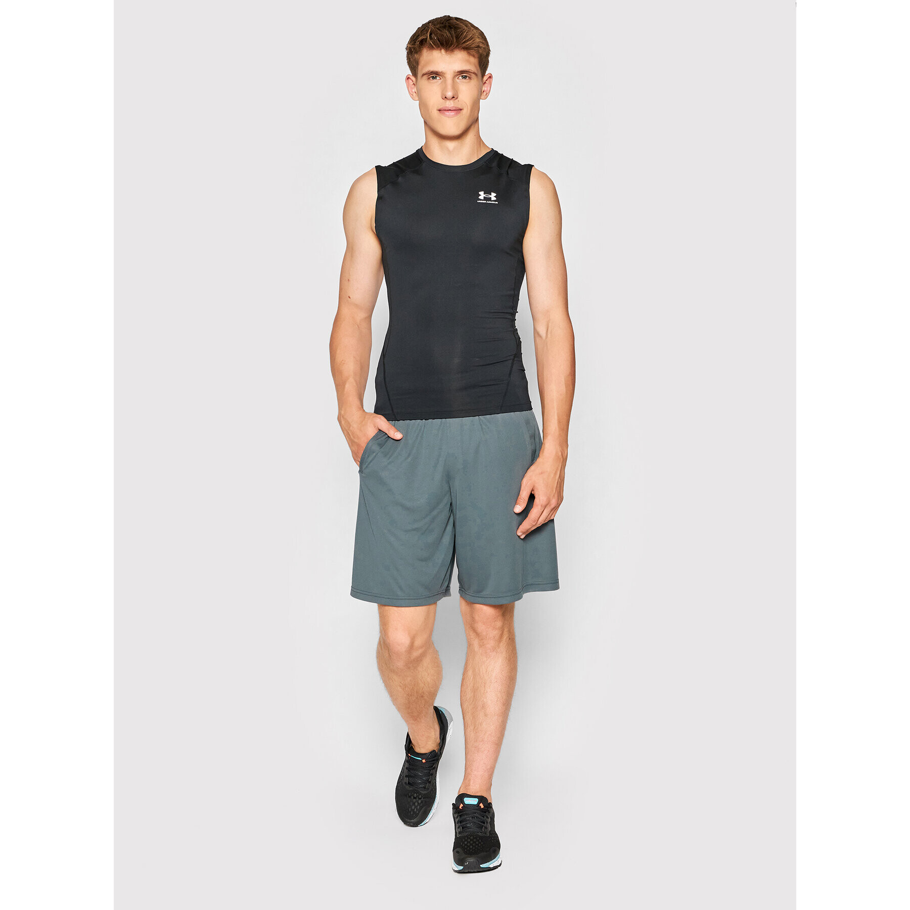 Under Armour Športové kraťasy Tech™ Wordmark 1370400 Sivá Loose Fit - Pepit.sk