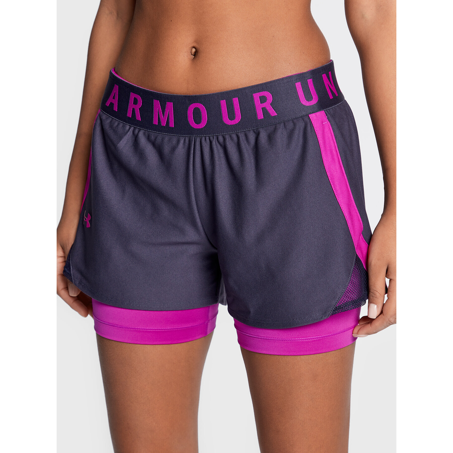 Under Armour Športové kraťasy Ua Play Up 2-in-1 1351981 Fialová Loose Fit - Pepit.sk