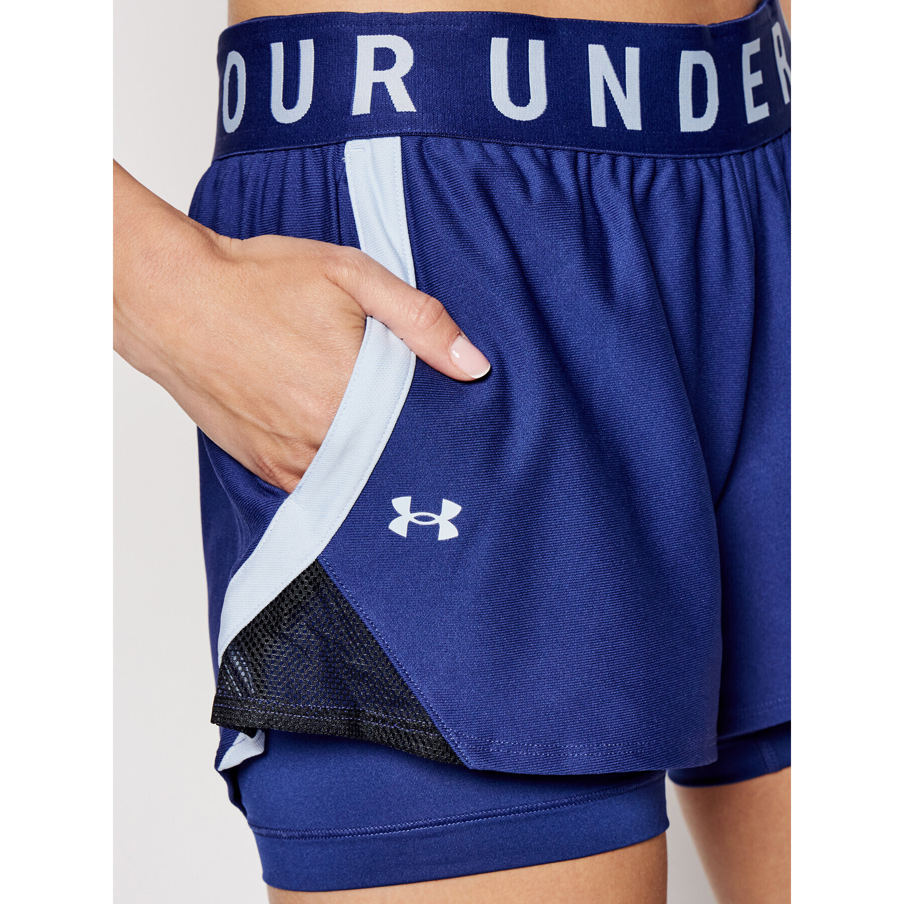 Under Armour Športové kraťasy Ua Play Up 2-in-1 1351981 Tmavomodrá Loose Fit - Pepit.sk