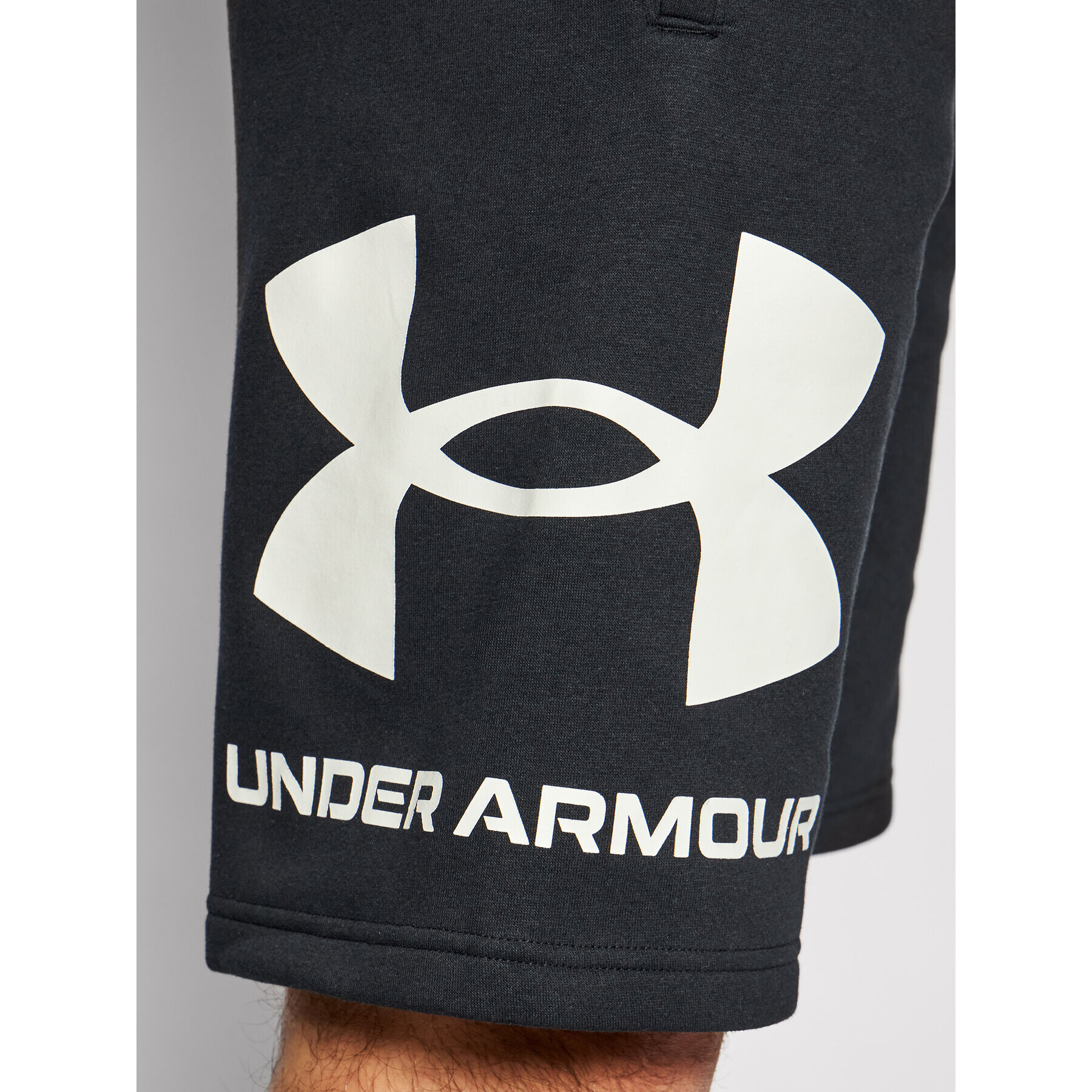 Under Armour Športové kraťasy Ua Rival Fleece Big Logo 1357118 Čierna Loose Fit - Pepit.sk