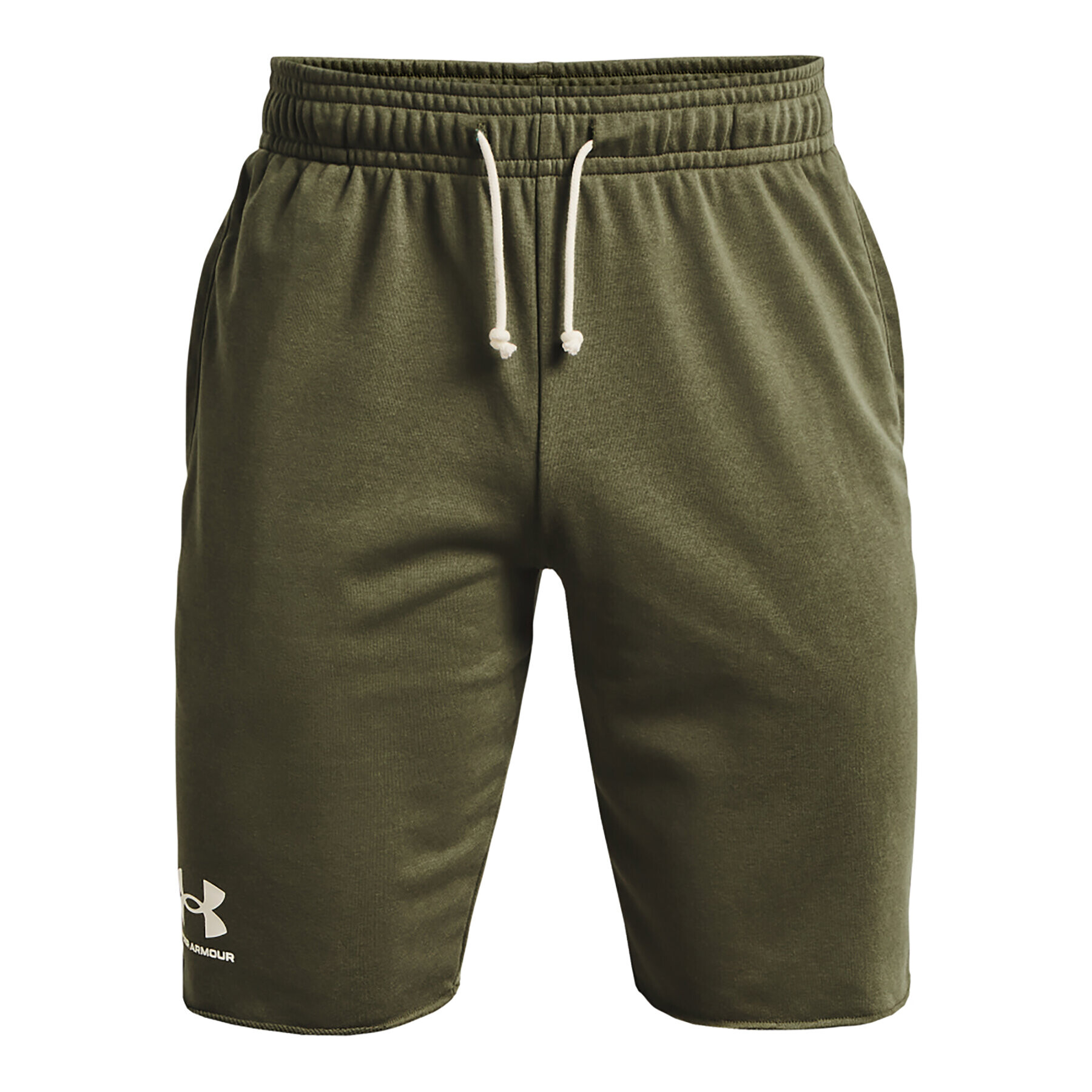 Under Armour Športové kraťasy UA RIVAL TERRY SHORT 1361631 Kaki Regular Fit - Pepit.sk