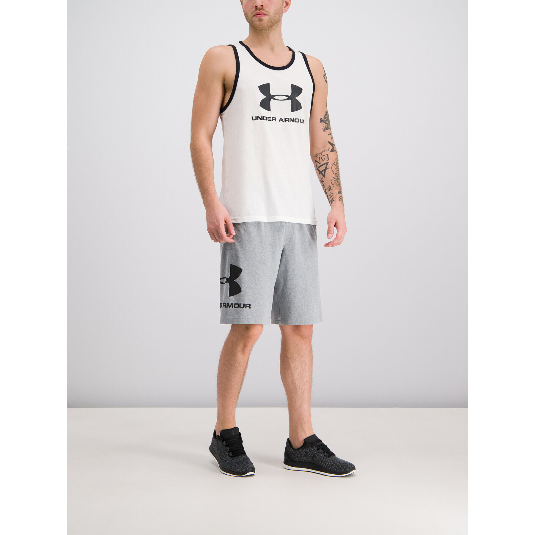 Under Armour Športové kraťasy UA Sportstyle Cotton Graphic 1329300 Sivá Regular Fit - Pepit.sk