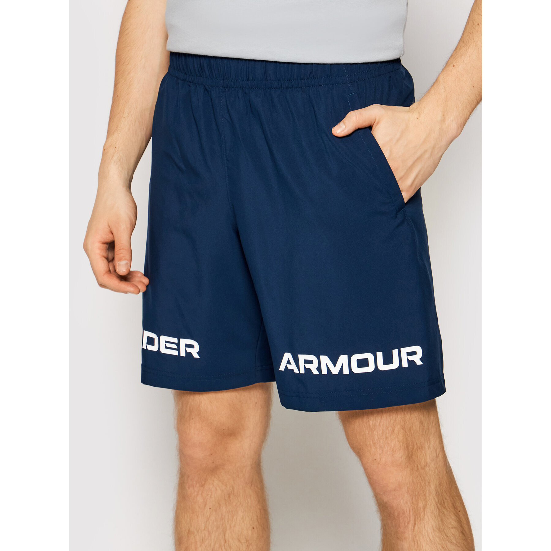 Under Armour Športové kraťasy Ua Tkane Graphic 1361433 Tmavomodrá Loose Fit - Pepit.sk