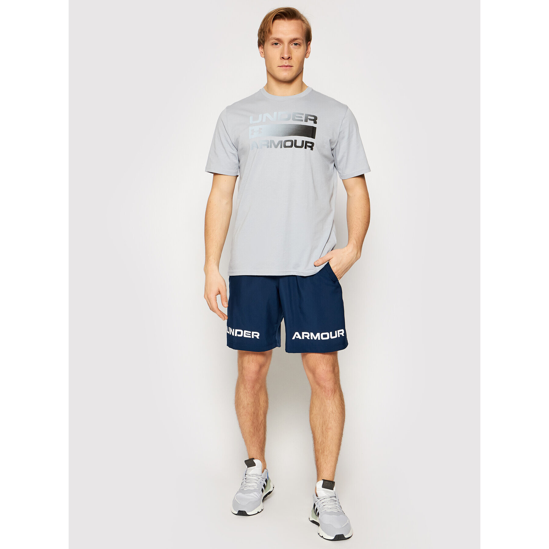 Under Armour Športové kraťasy Ua Tkane Graphic 1361433 Tmavomodrá Loose Fit - Pepit.sk