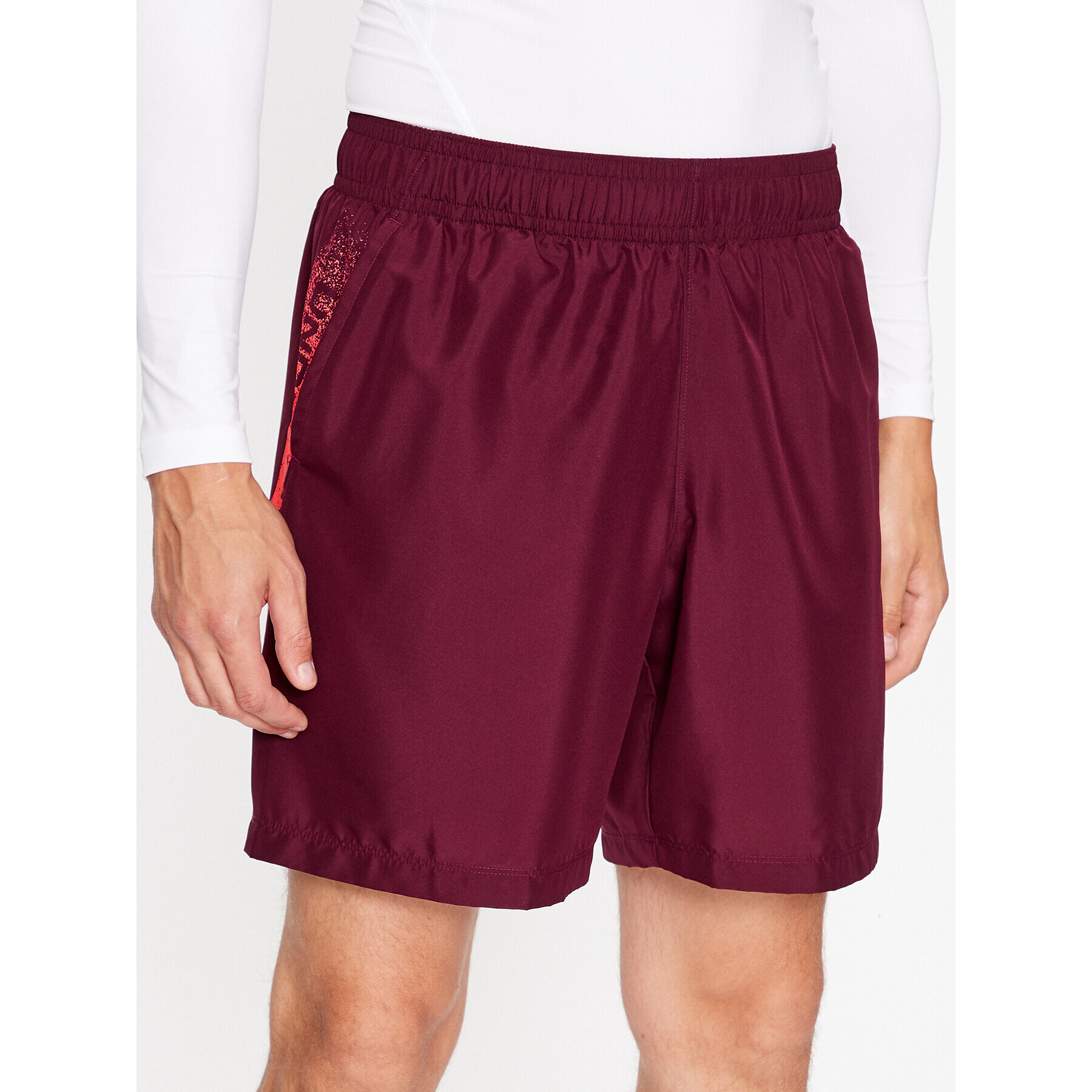 Under Armour Športové kraťasy Ua Woven Graphic Shorts 1370388 Bordová Loose Fit - Pepit.sk