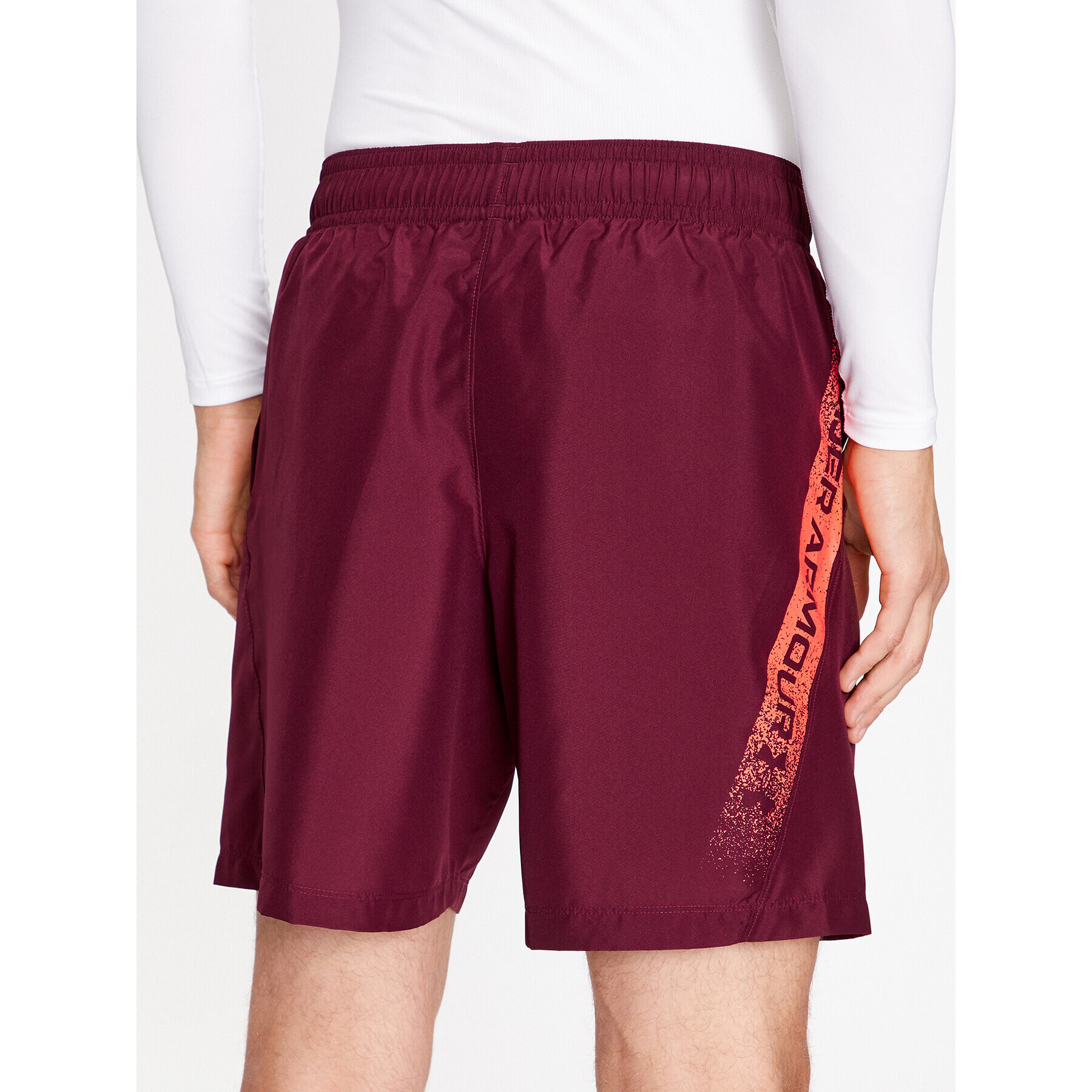 Under Armour Športové kraťasy Ua Woven Graphic Shorts 1370388 Bordová Loose Fit - Pepit.sk