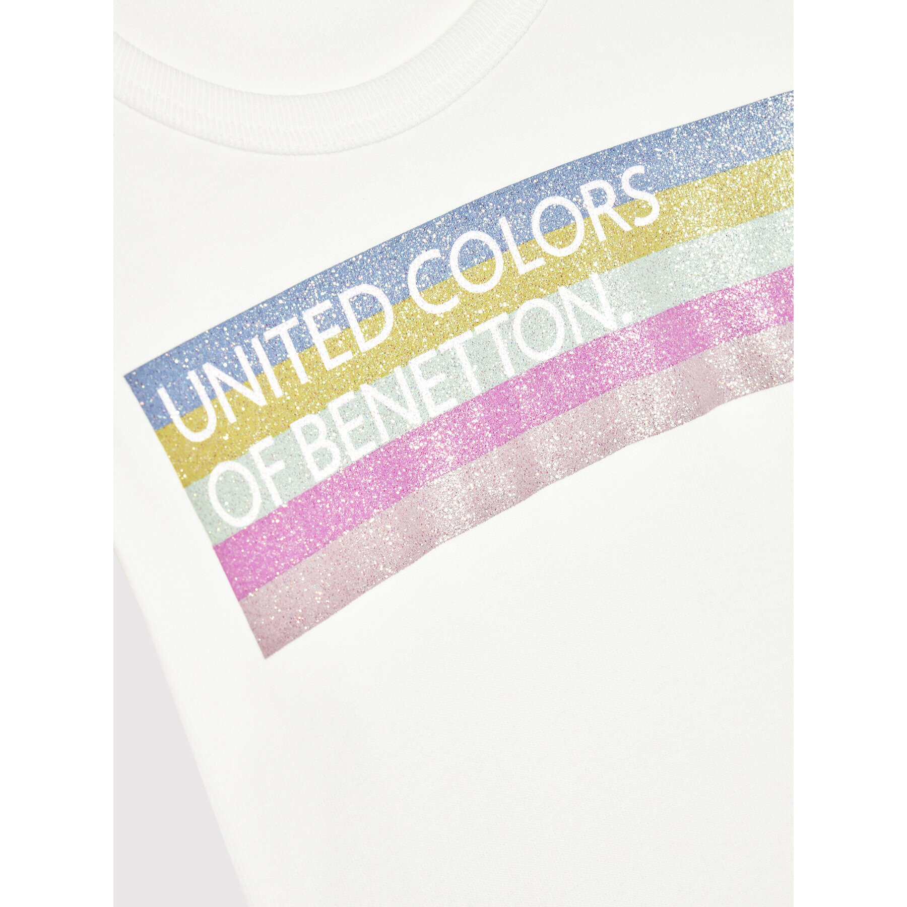 United Colors Of Benetton Blúzka 3I9WC15BM Biela Regular Fit - Pepit.sk