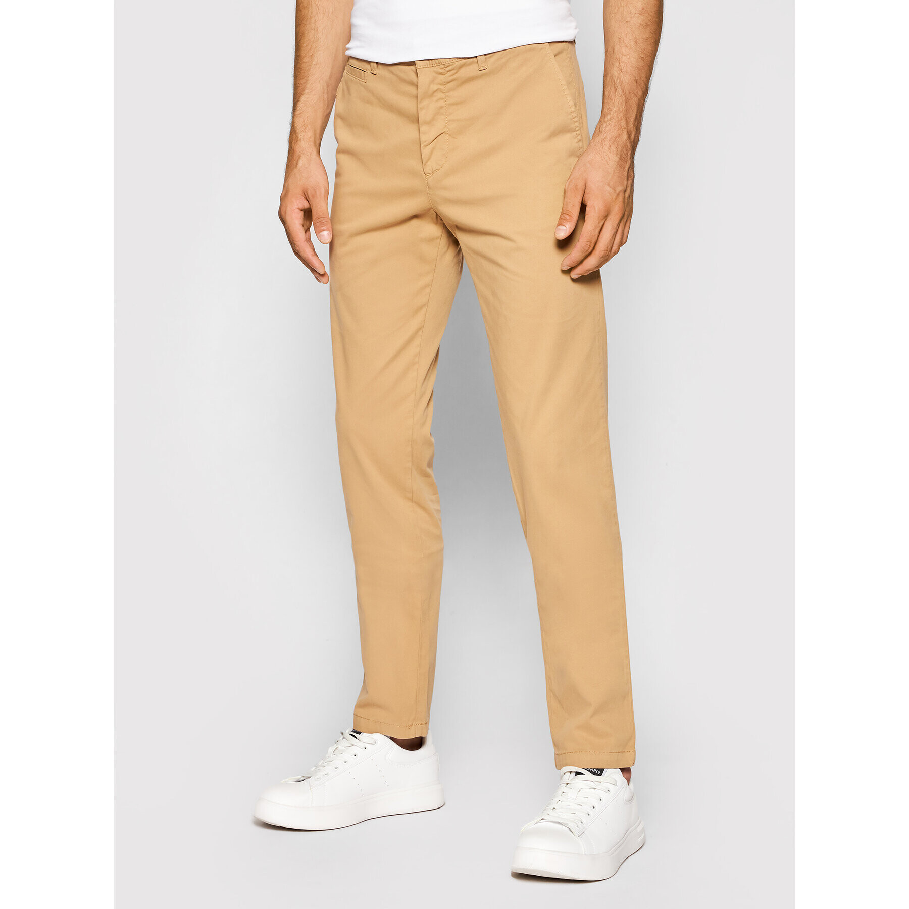 United Colors Of Benetton Chino nohavice 4DKH55I18 Hnedá Slim Fit - Pepit.sk