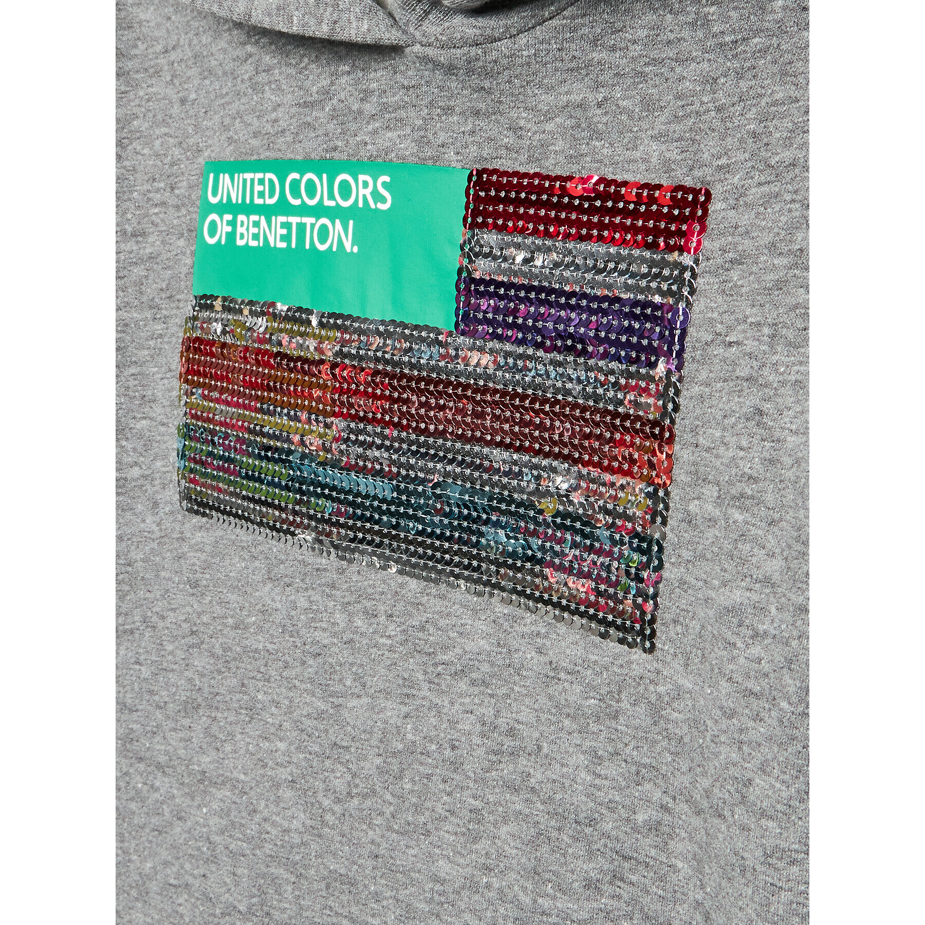 United Colors Of Benetton Mikina 35TMC201N Sivá Relaxed Fit - Pepit.sk