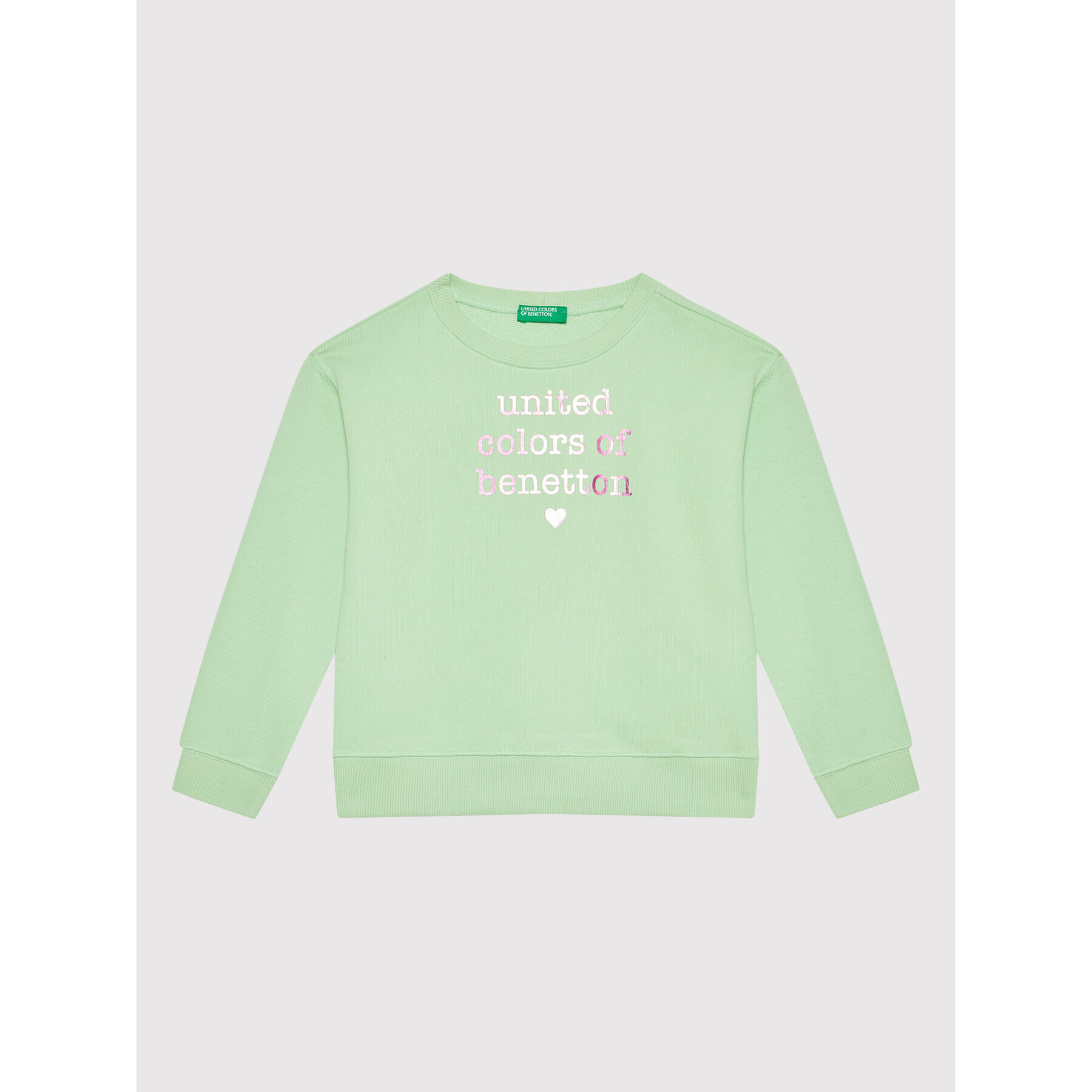 United Colors Of Benetton Mikina 3J68C101O Zelená Regular Fit - Pepit.sk