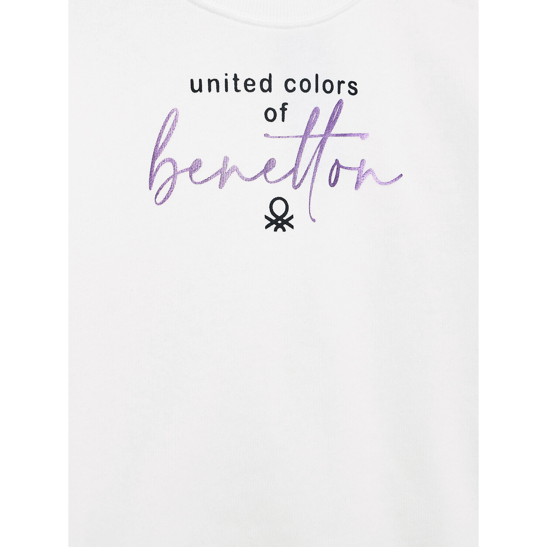 United Colors Of Benetton Mikina 3J68C105N Biela Regular Fit - Pepit.sk