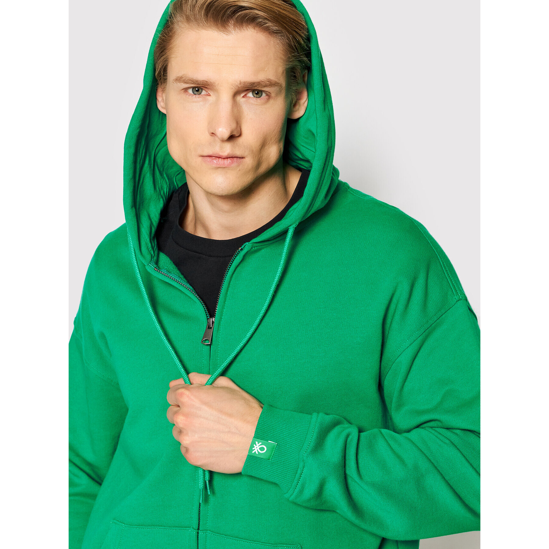 United Colors Of Benetton Mikina 3J68U5001 Zelená Regular Fit - Pepit.sk