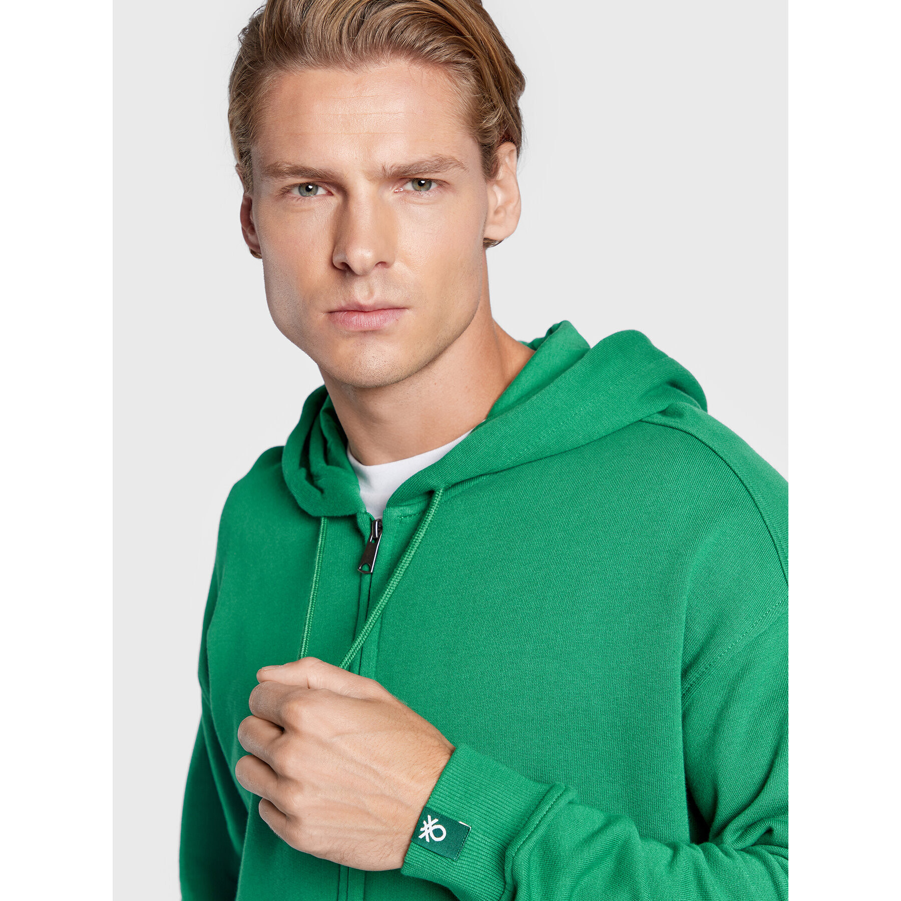 United Colors Of Benetton Mikina 3J68U5001 Zelená Regular Fit - Pepit.sk