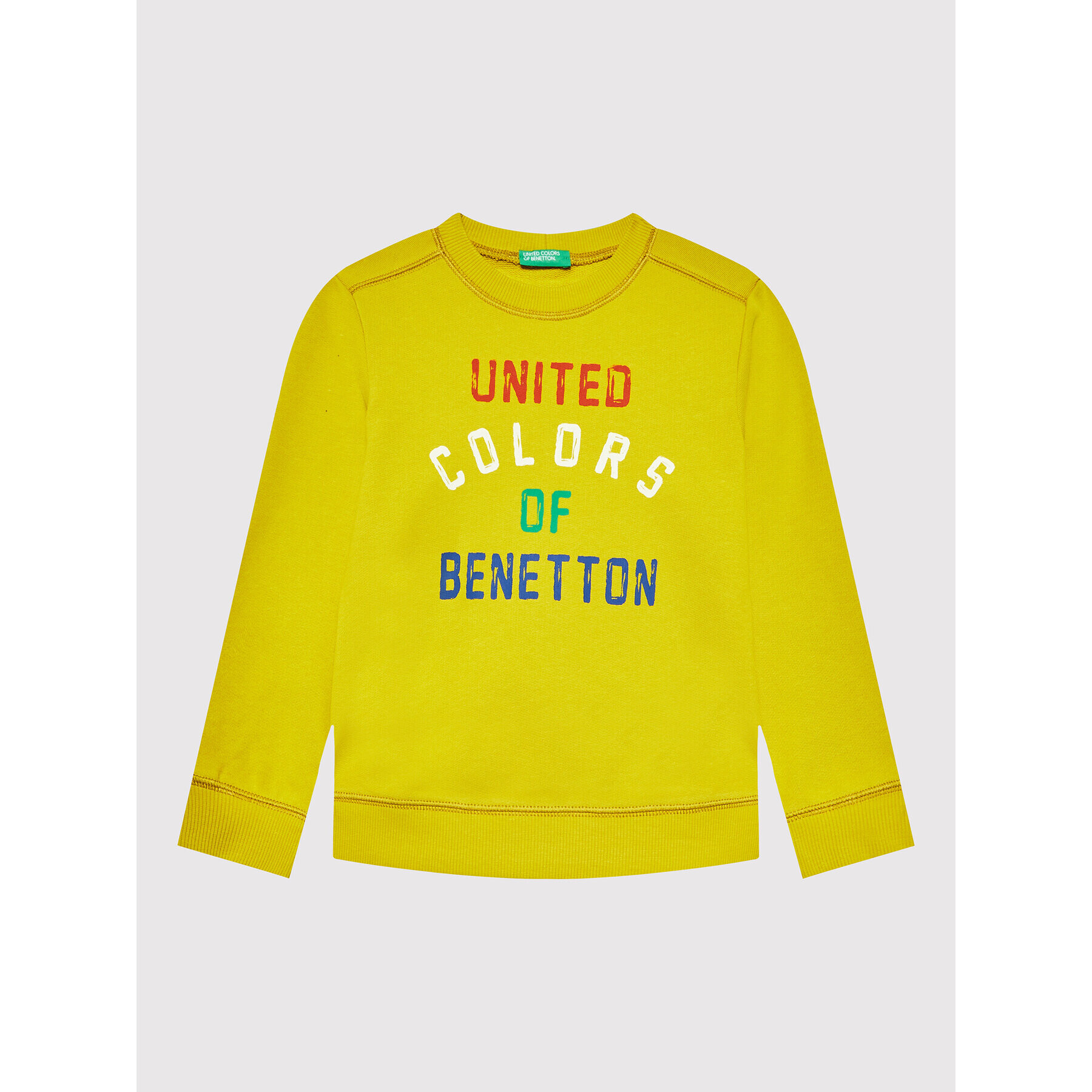 United Colors Of Benetton Mikina 3J70G104B Žltá Regular Fit - Pepit.sk