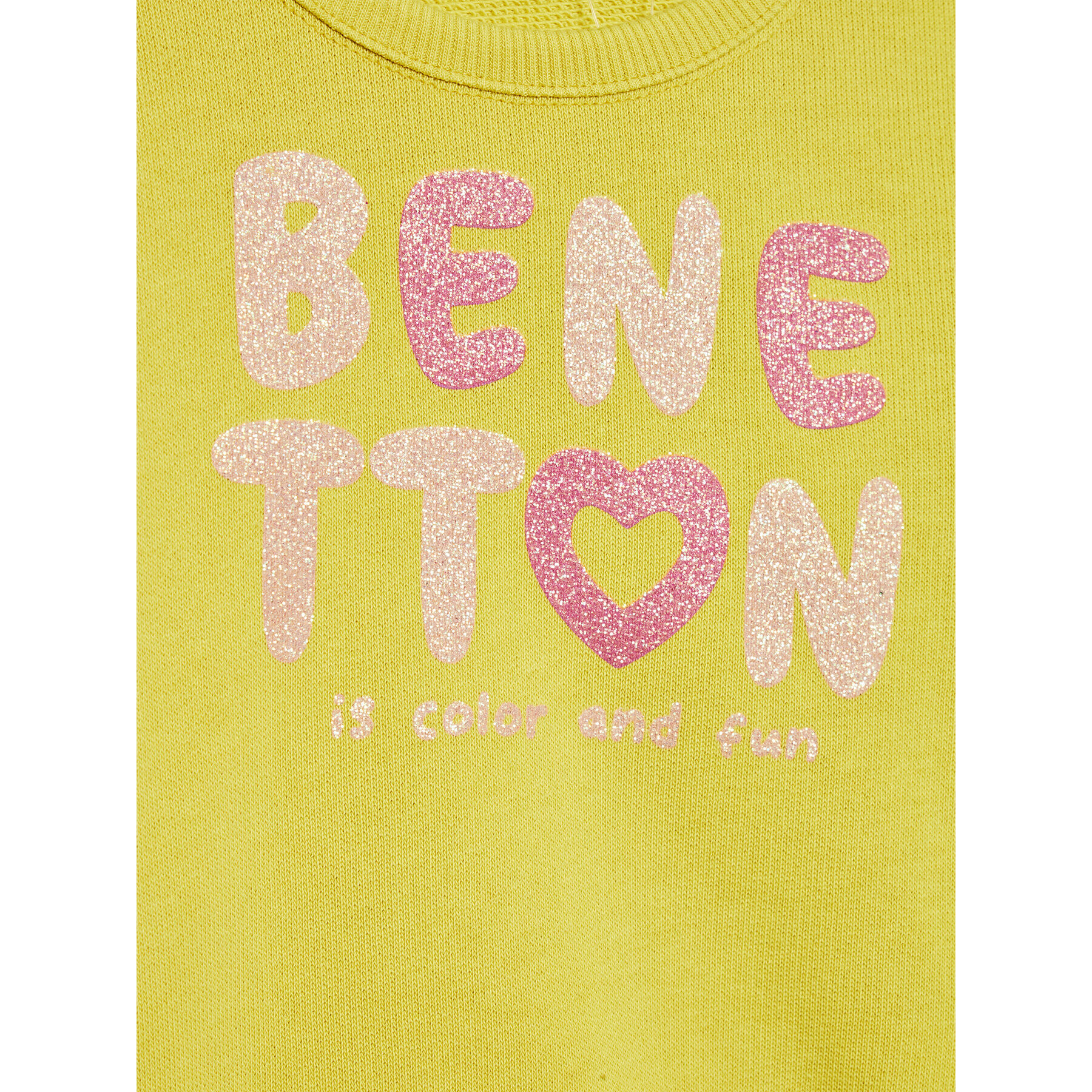 United Colors Of Benetton Mikina 3J70G104M Žltá Regular Fit - Pepit.sk