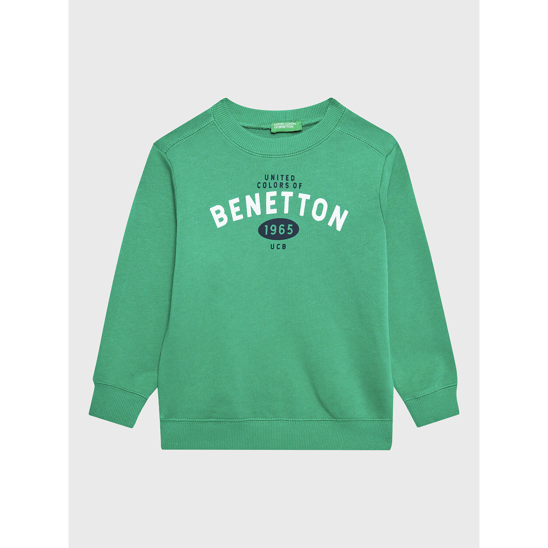 United Colors Of Benetton Mikina 3J70G107H Zelená Regular Fit - Pepit.sk