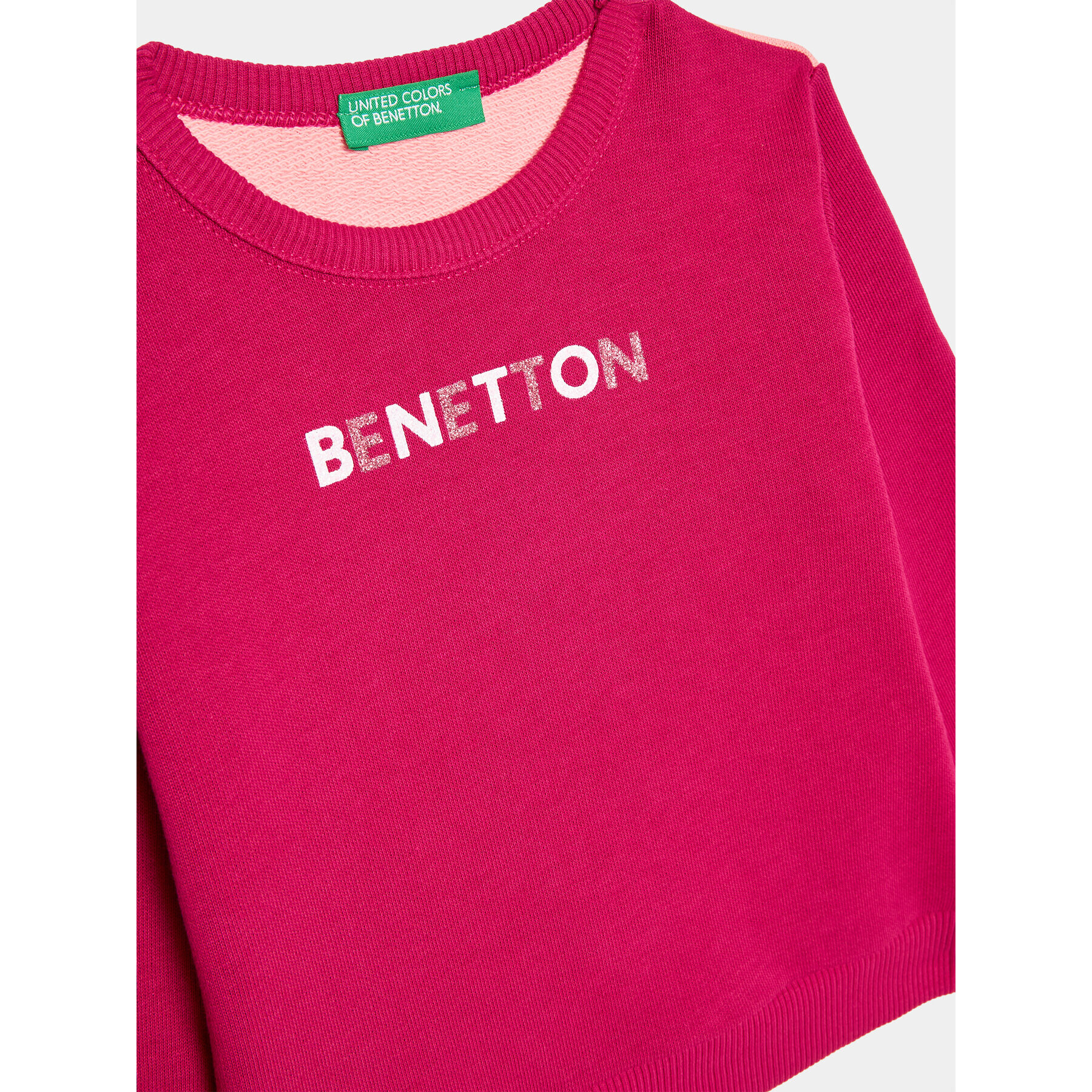 United Colors Of Benetton Mikina 3J70G10A5 Ružová Regular Fit - Pepit.sk