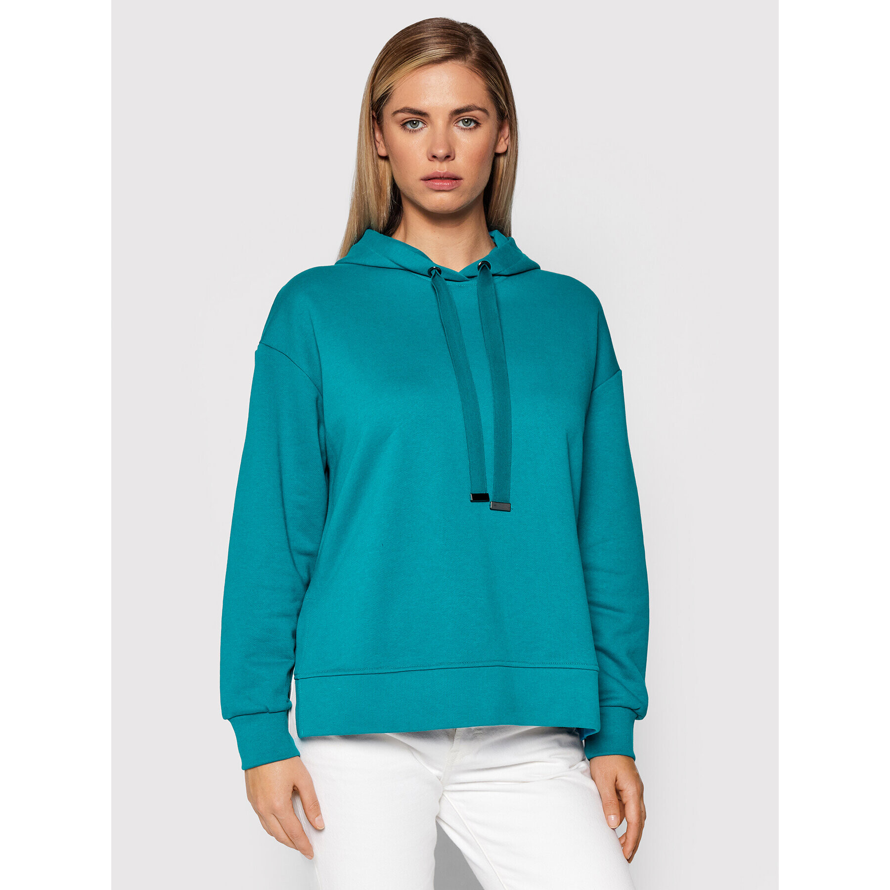 United Colors Of Benetton Mikina 3QMHE2283 Modrá Boxy Fit - Pepit.sk