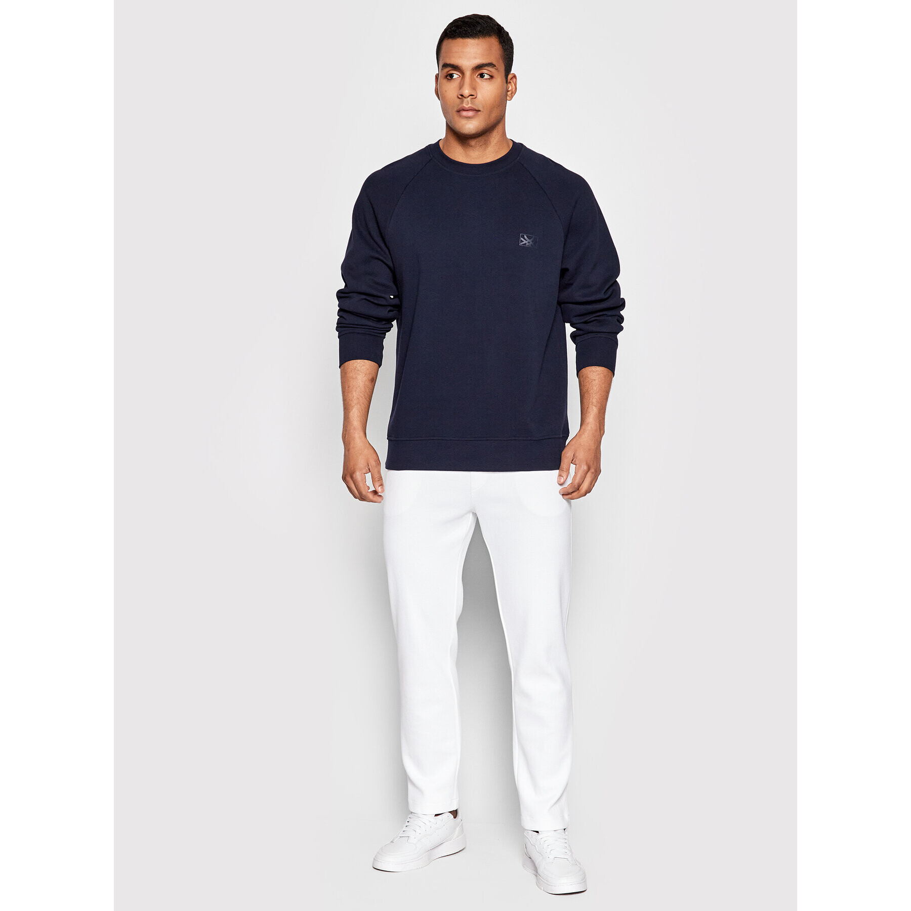 United Colors Of Benetton Mikina 3V0SU1020 Tmavomodrá Relaxed Fit - Pepit.sk