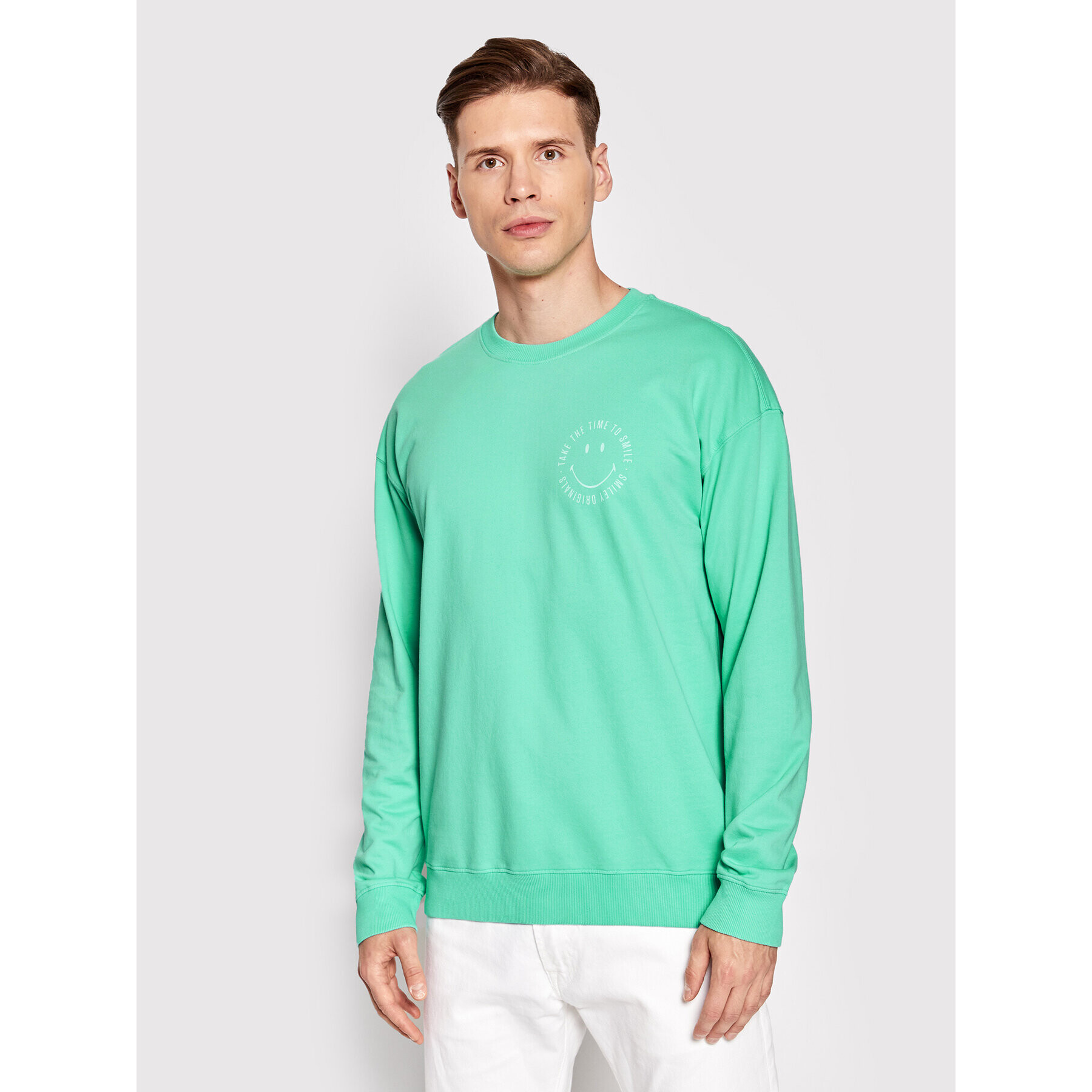 United Colors Of Benetton Mikina 3XU5U102A Zelená Relaxed Fit - Pepit.sk